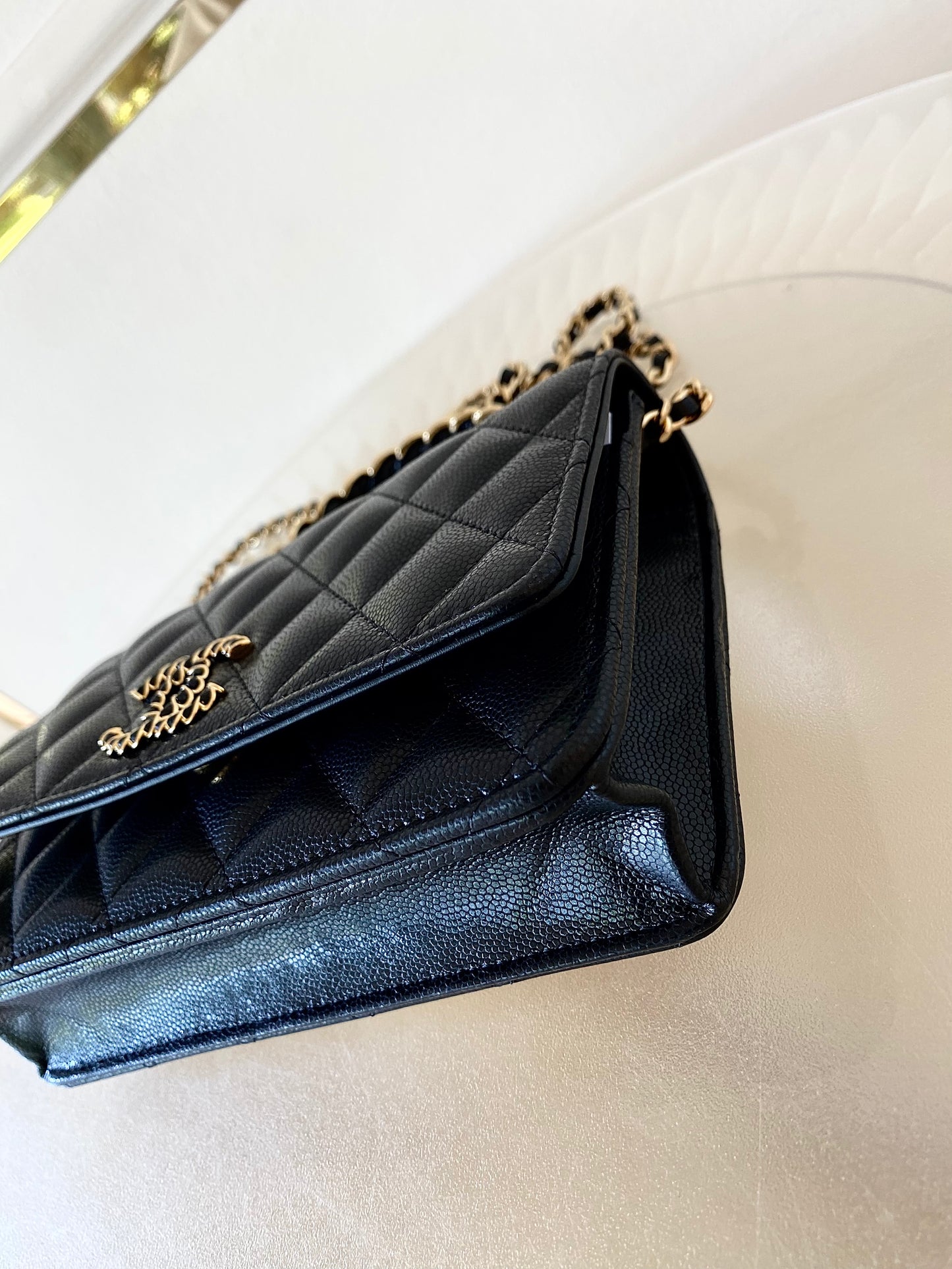 CHANEL WOC Top Handle Caviar GHW