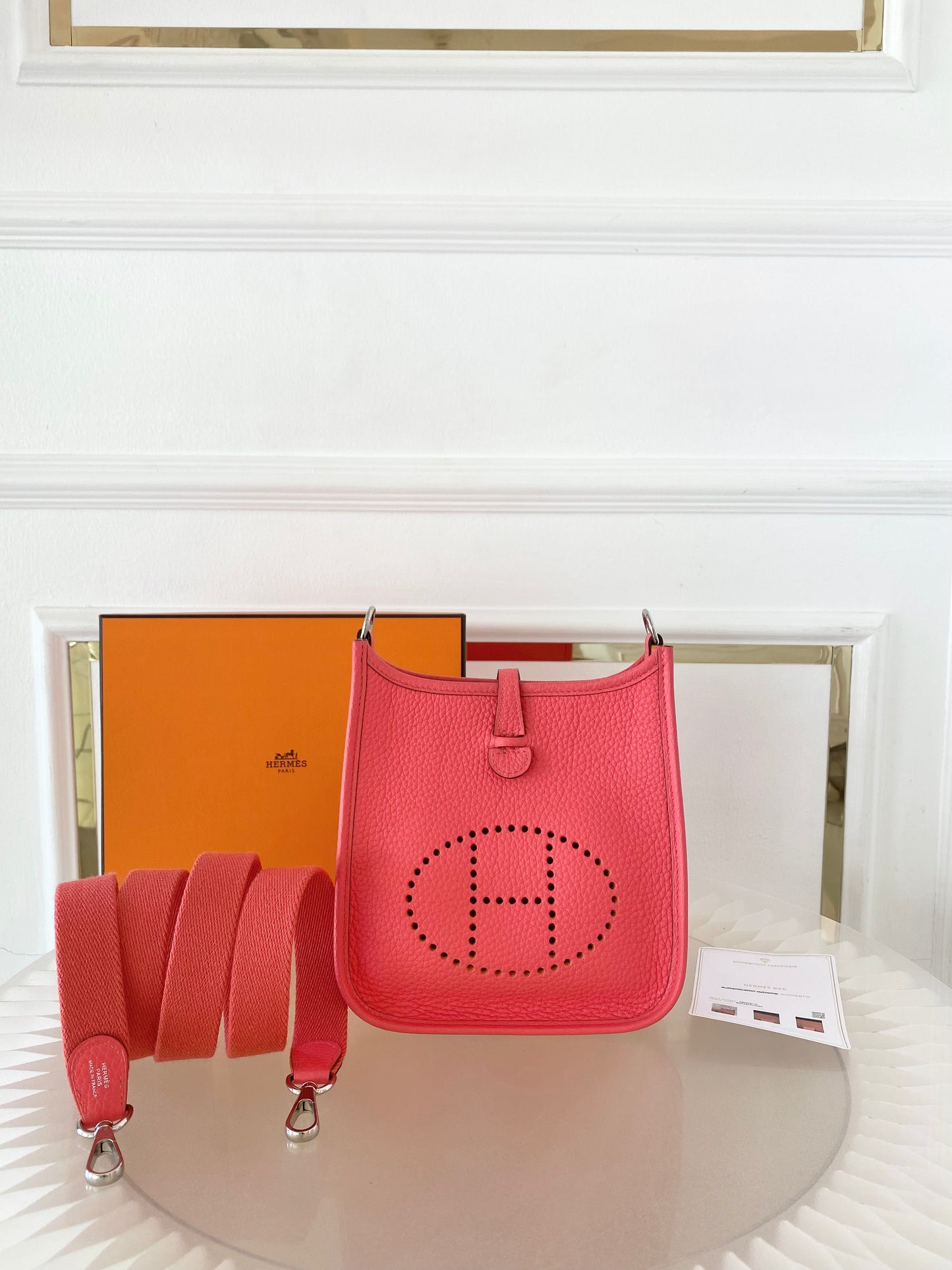 Hermes Tpm Evelyne Rose Texas Clemence