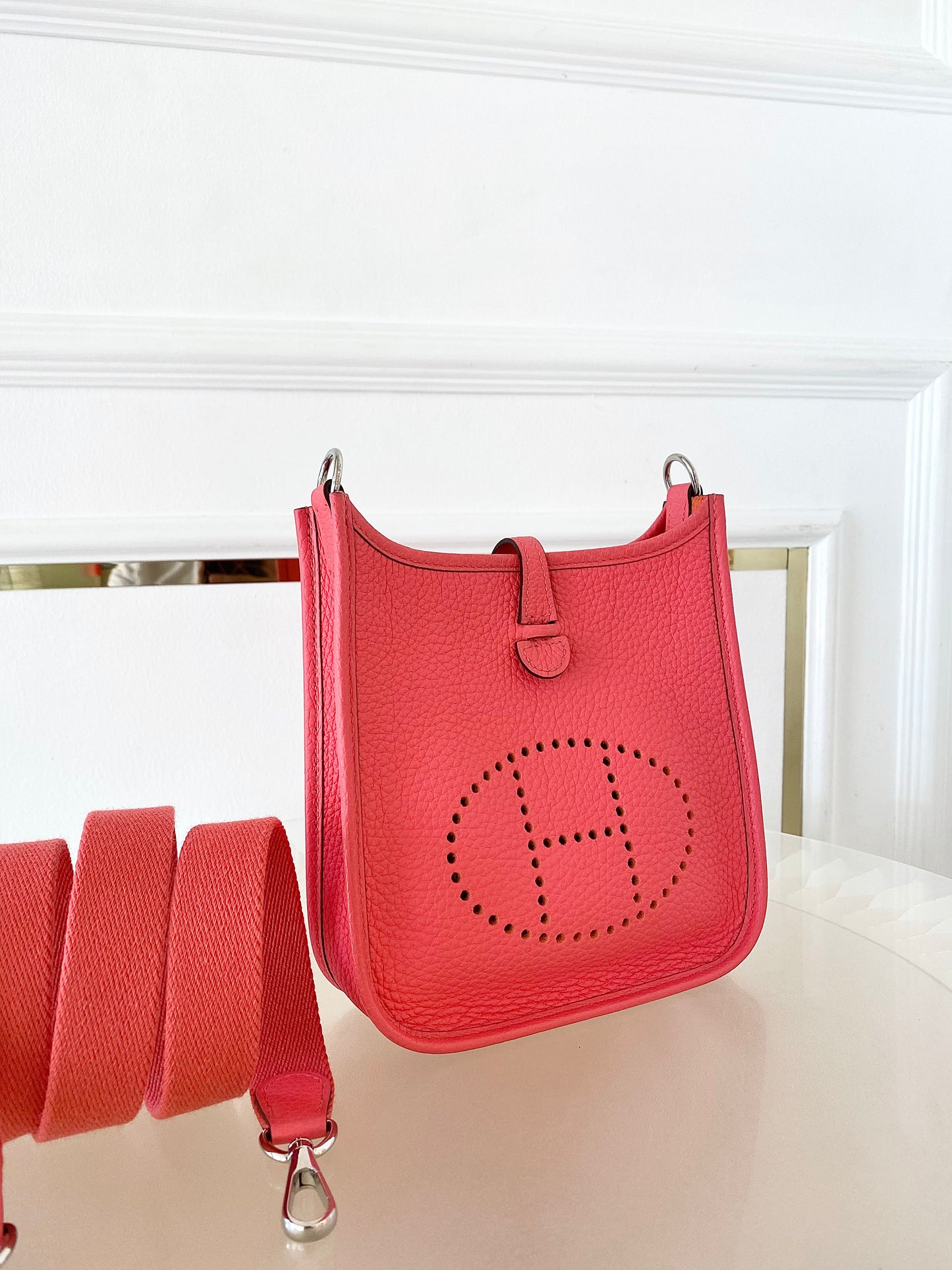 Hermes Tpm Evelyne Rose Texas Clemence