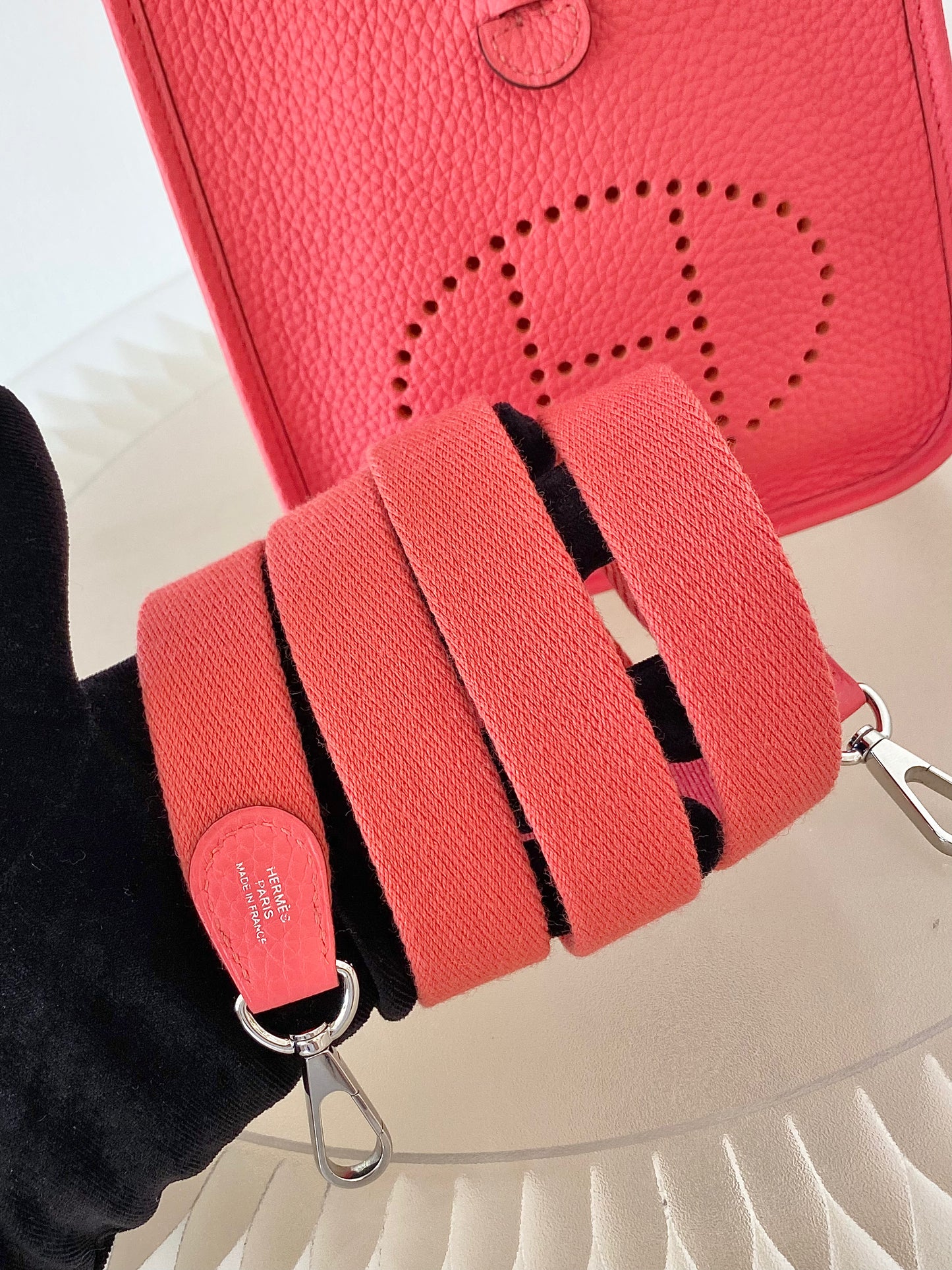 Hermes Tpm Evelyne Rose Texas Clemence