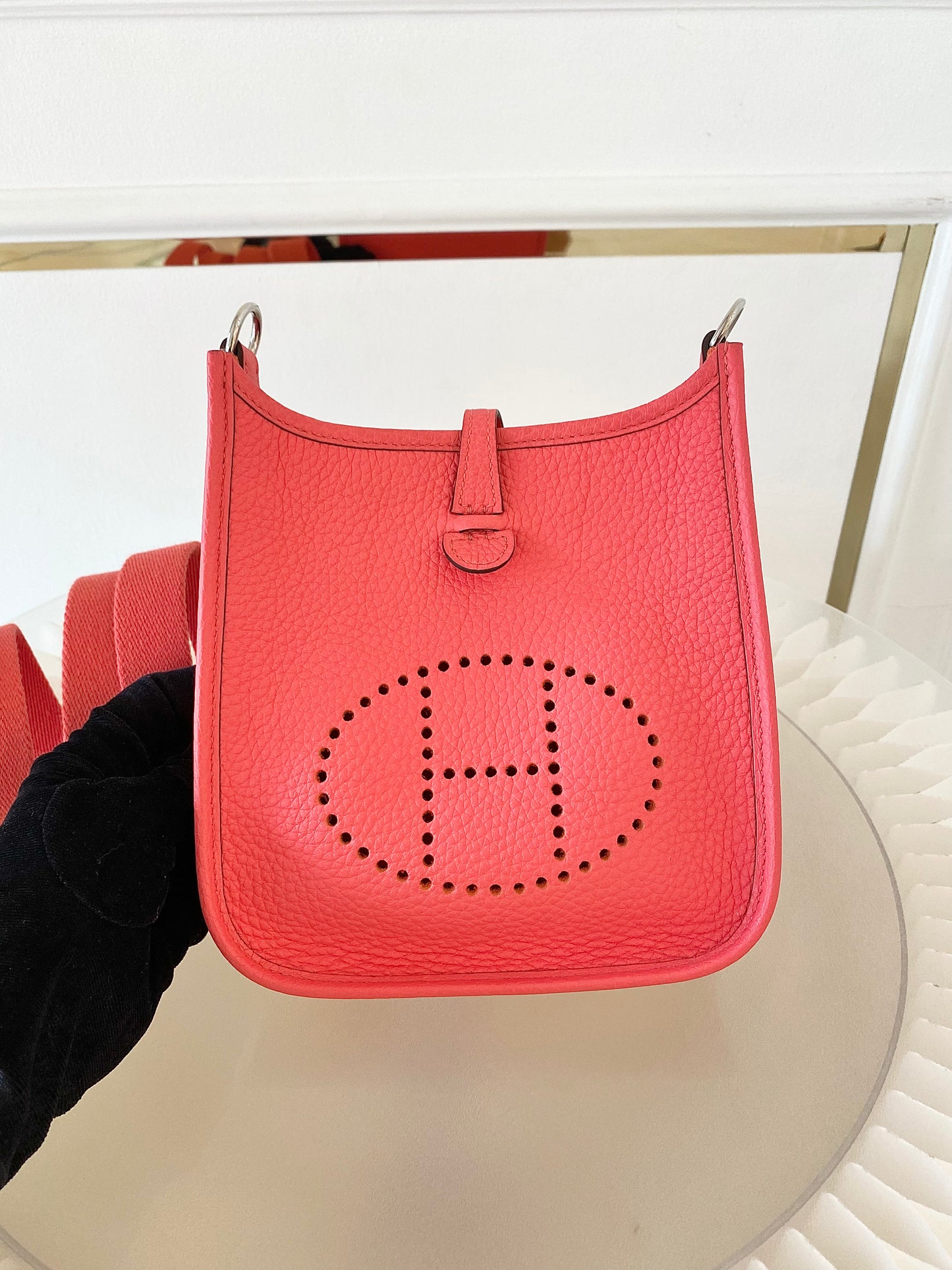 Hermes Tpm Evelyne Rose Texas Clemence