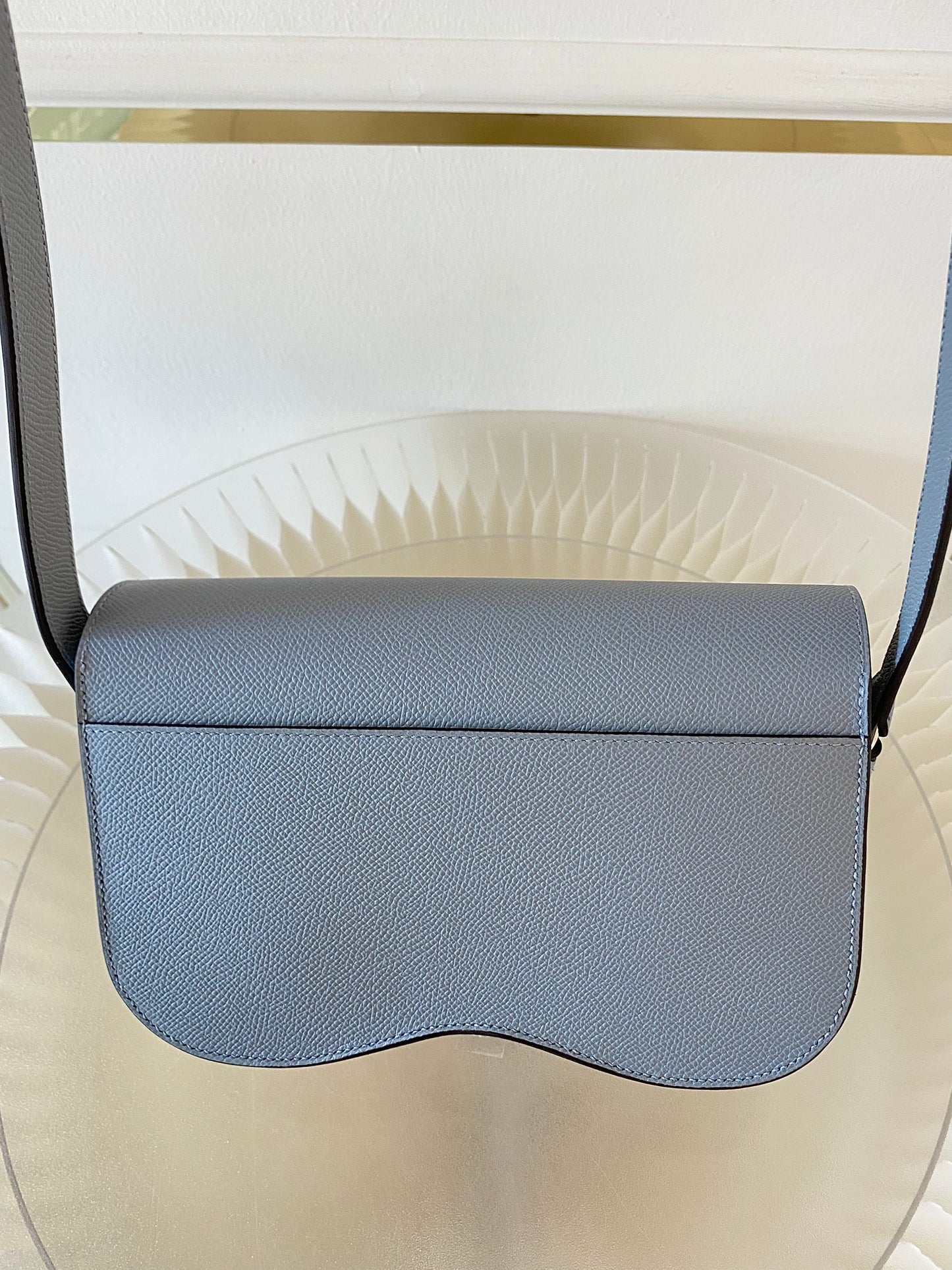 HERMES Della Cavalleria Elan Gris Pale Epsom PHW