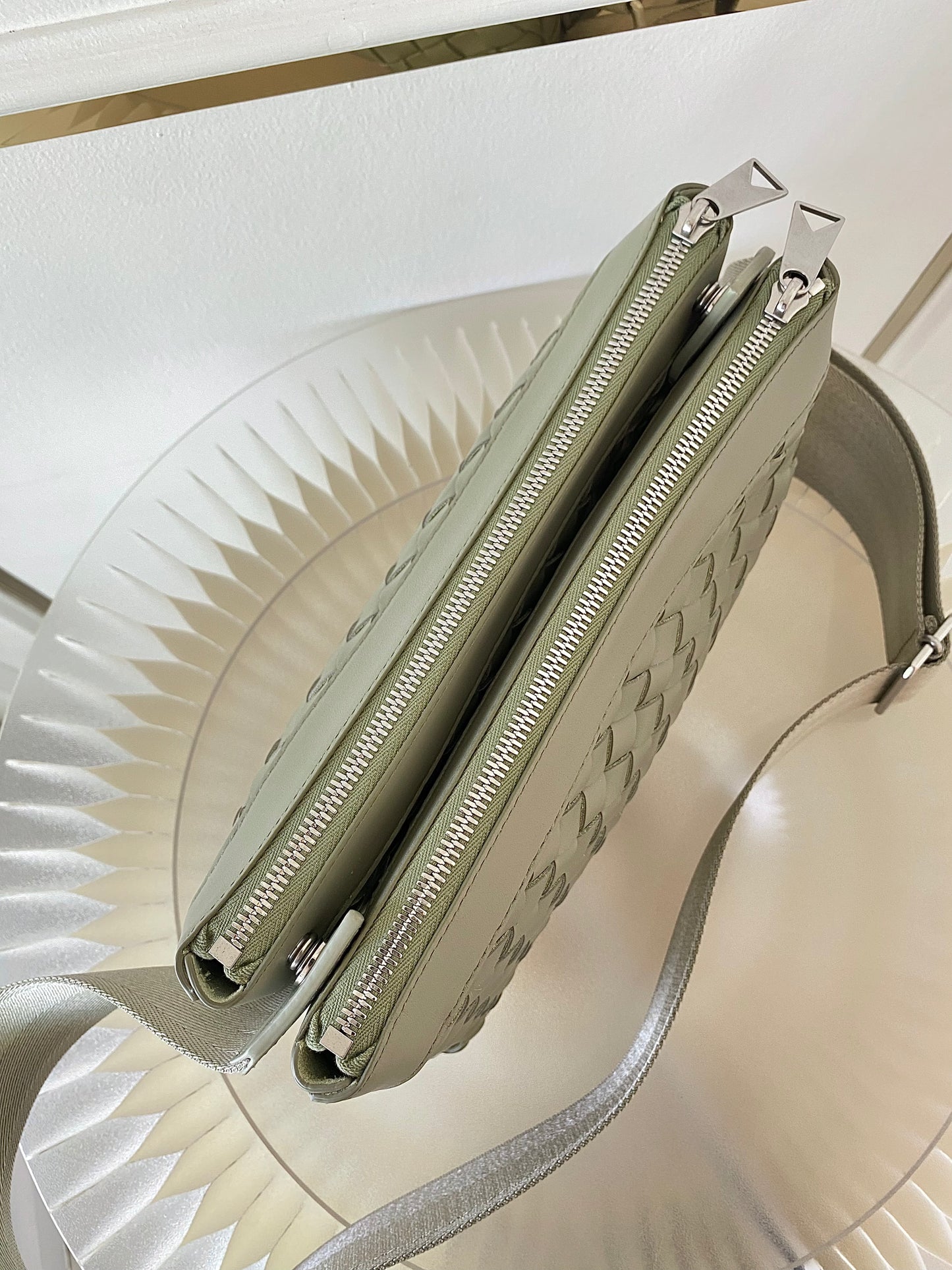 BOTTEGA VENETA Intercciato Duo Messenger Bag