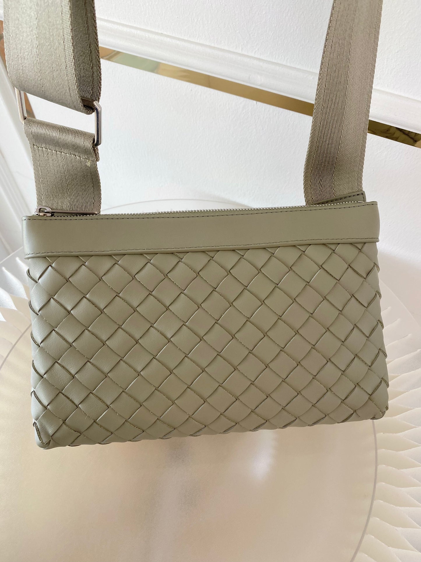 BOTTEGA VENETA Intercciato Duo Messenger Bag