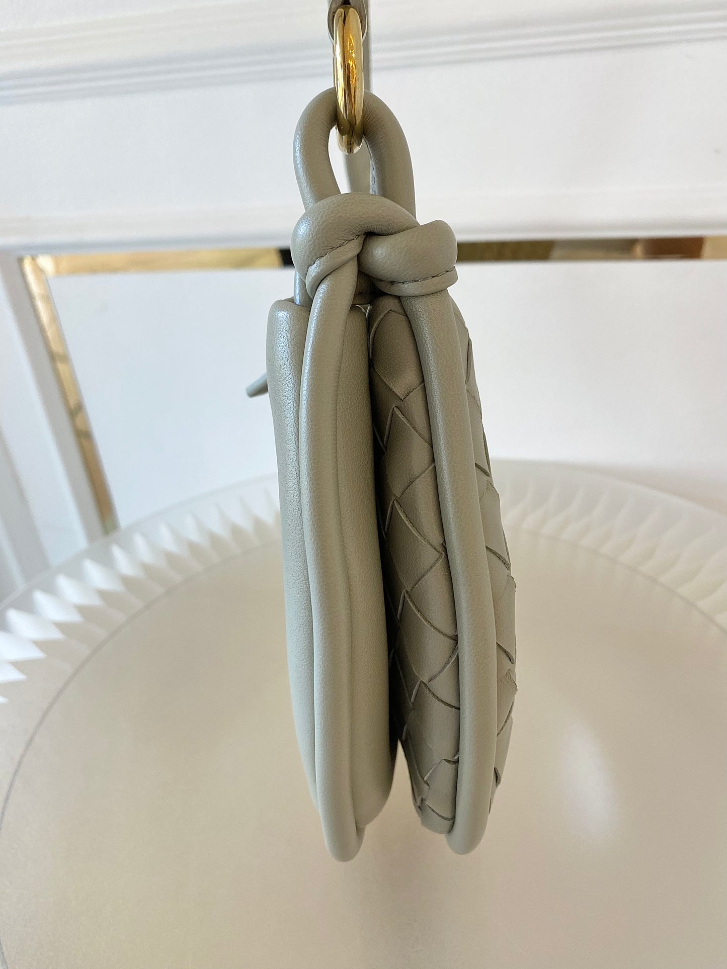 BOTTEGA VENETA Gemelli Hobo travertine Adjustable Strap