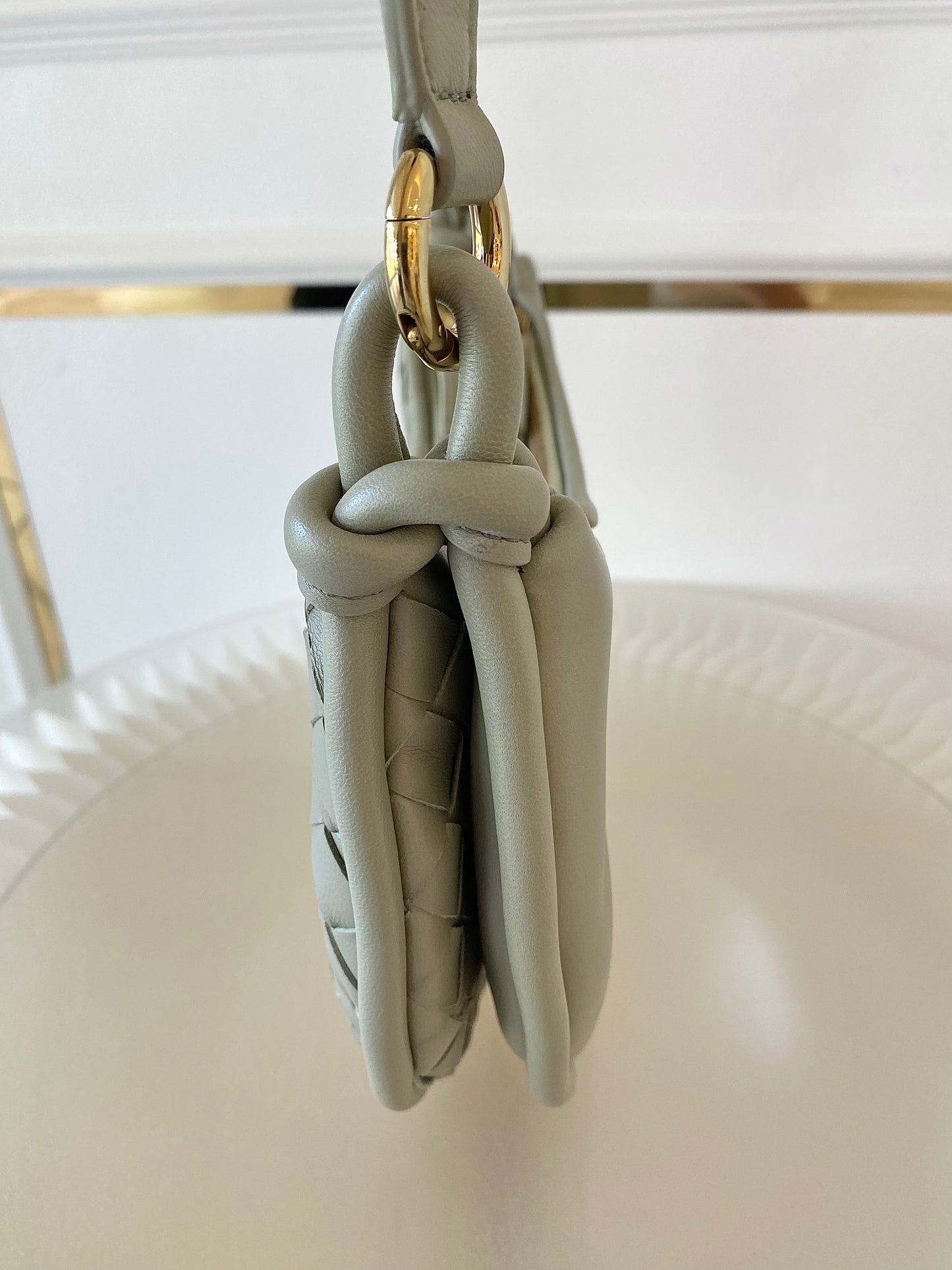 BOTTEGA VENETA Gemelli Hobo travertine Adjustable Strap