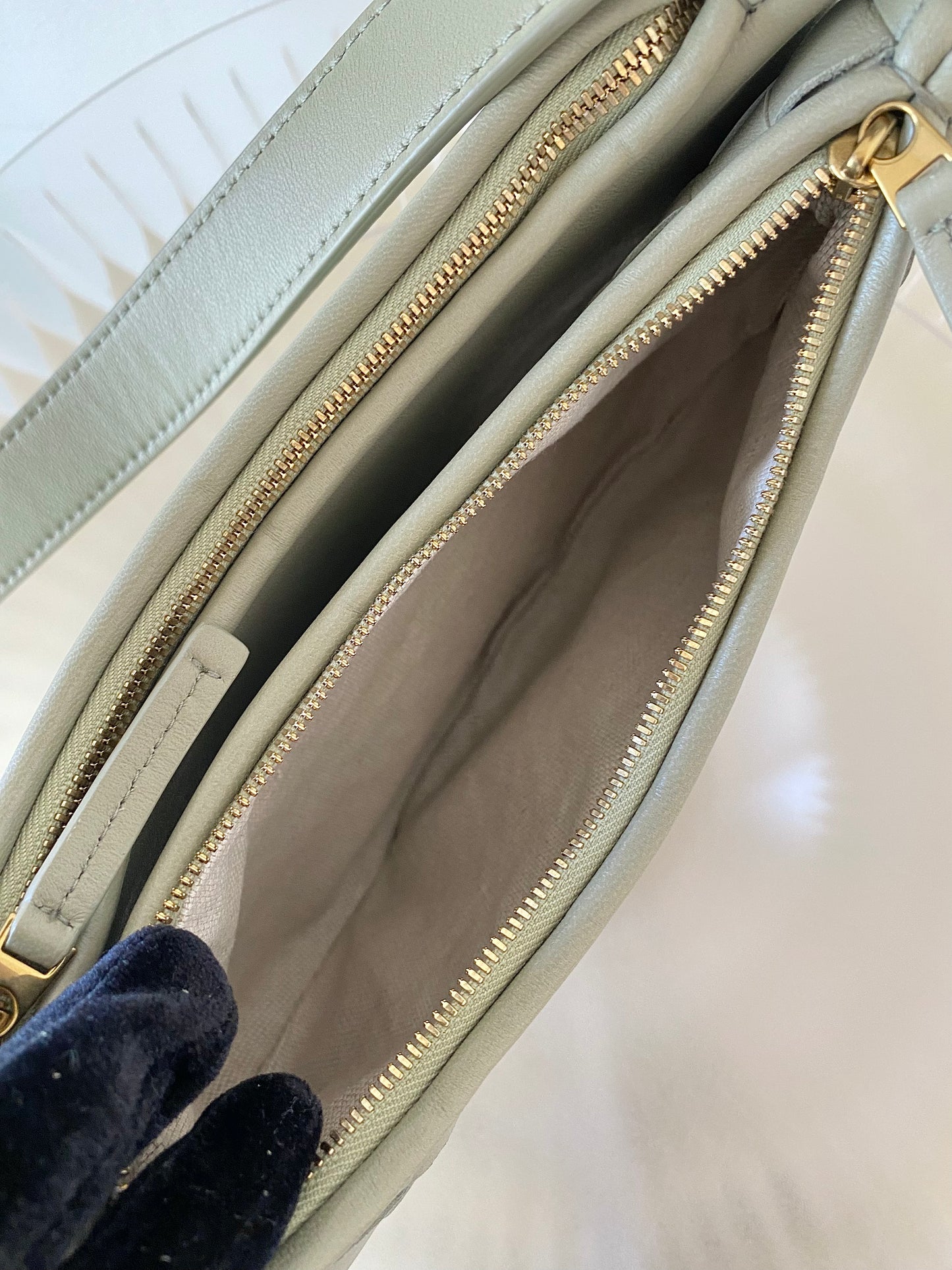 BOTTEGA VENETA Gemelli Hobo travertine Adjustable Strap