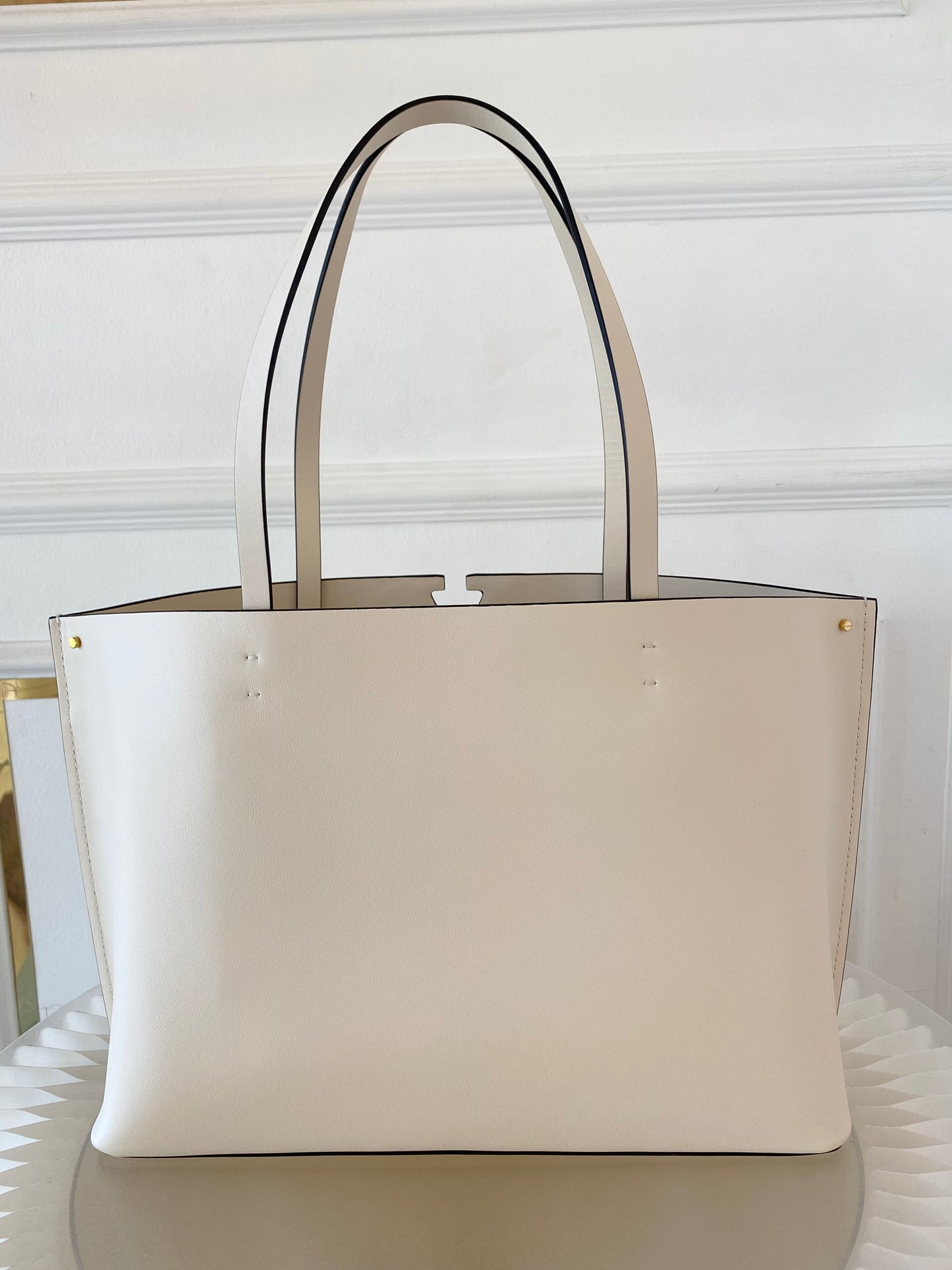 VLTN Fill Me White Ivory Tote Bag