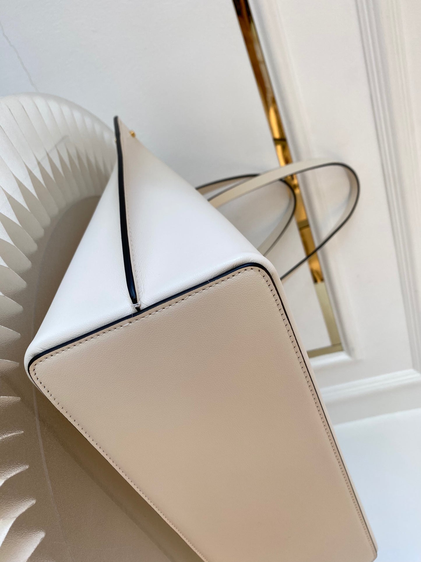 VLTN Fill Me White Ivory Tote Bag