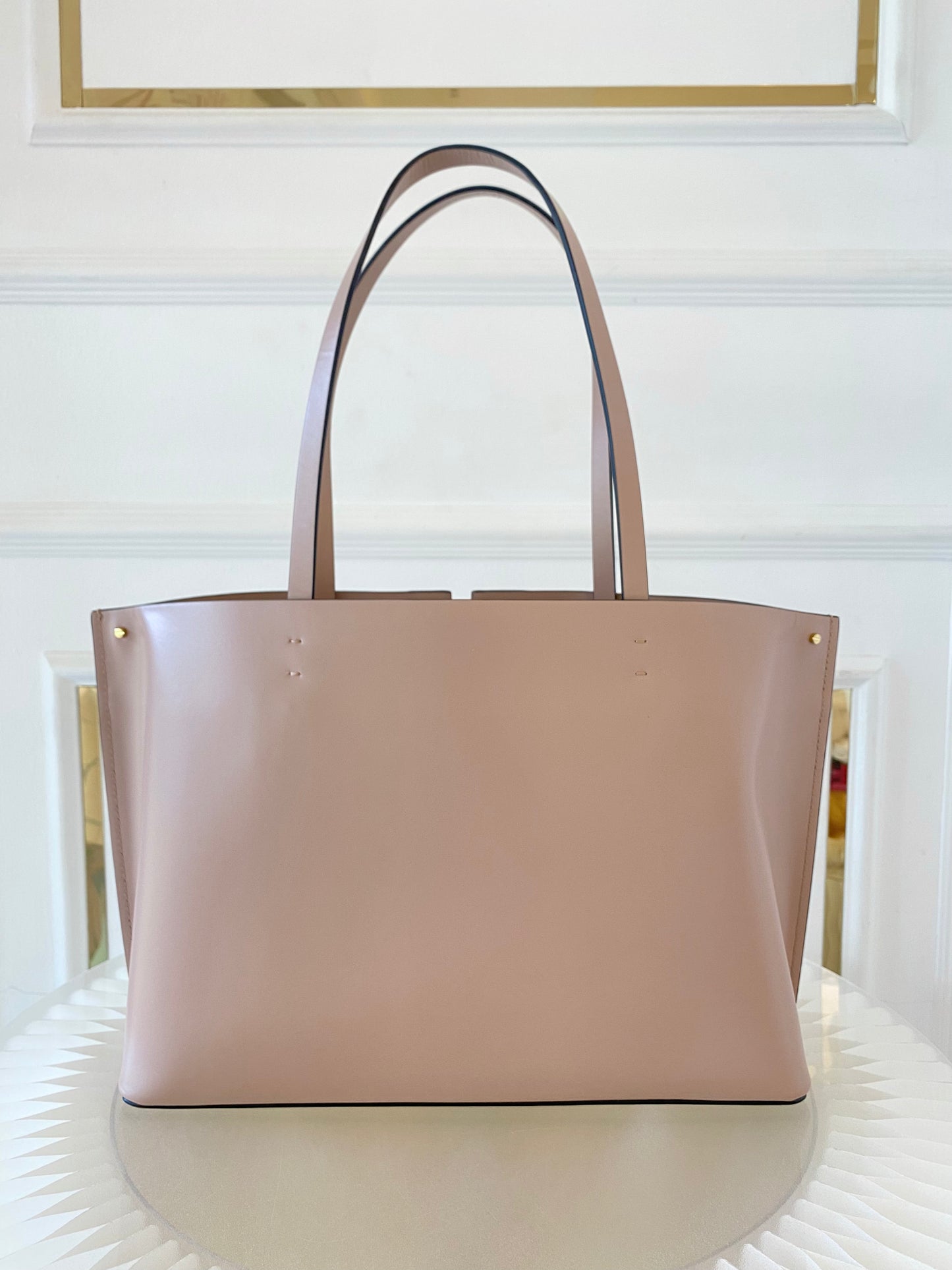 VLTN Fill Me Calfskin Leather Tote Bag