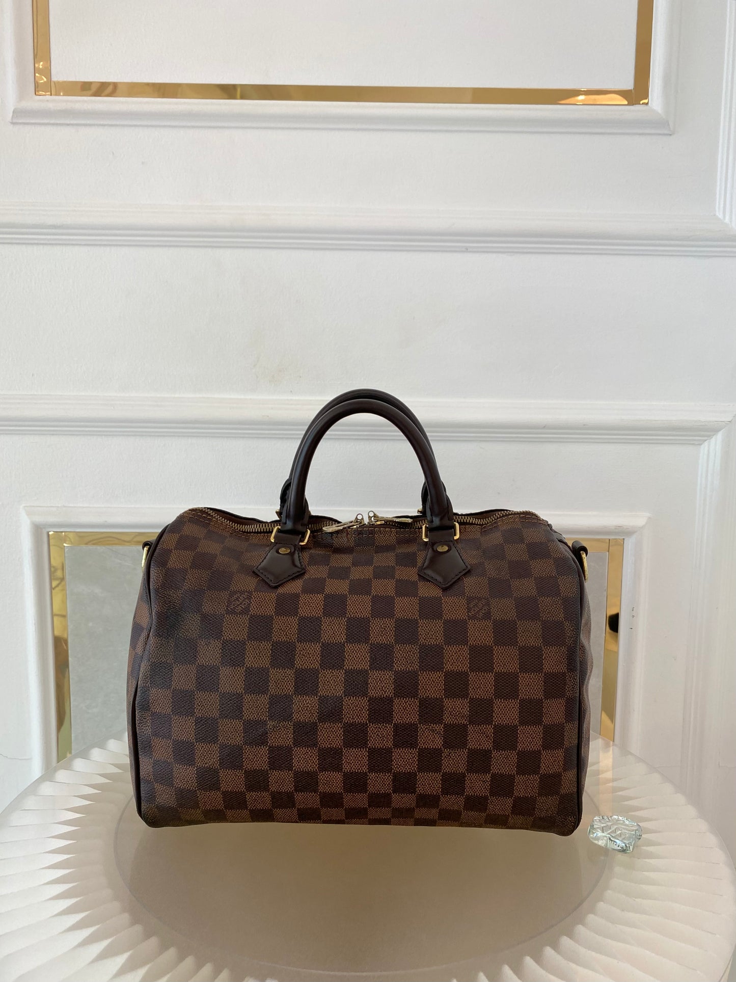 LOUIS VUITTON Speedy Bandoulière 30 in Damier Ebene