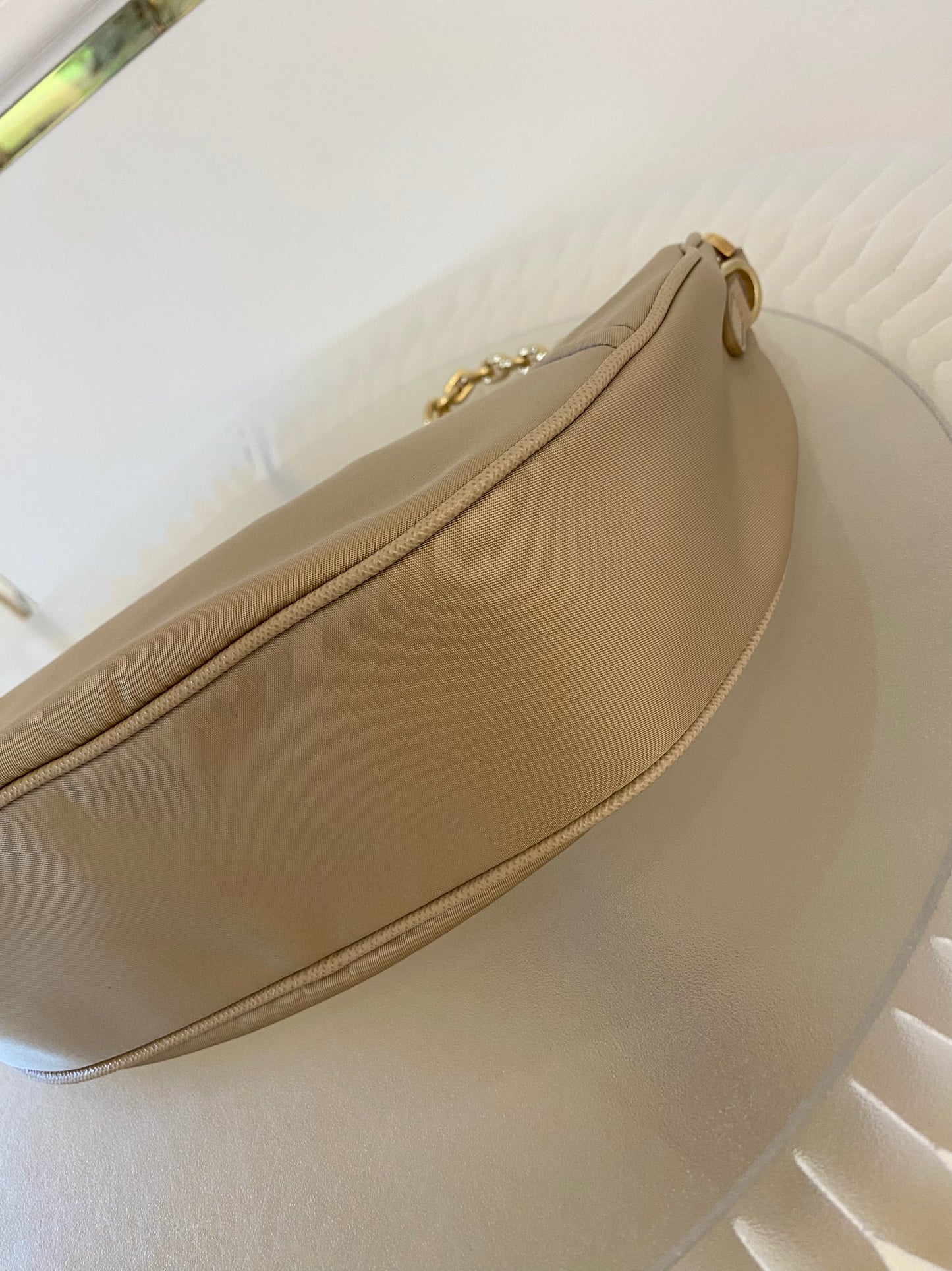 PRADA Demi - Lune Re-Nylon Crossbody Bag