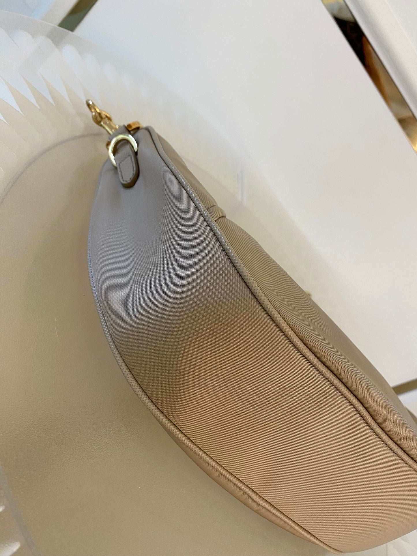 PRADA Demi - Lune Re-Nylon Crossbody Bag