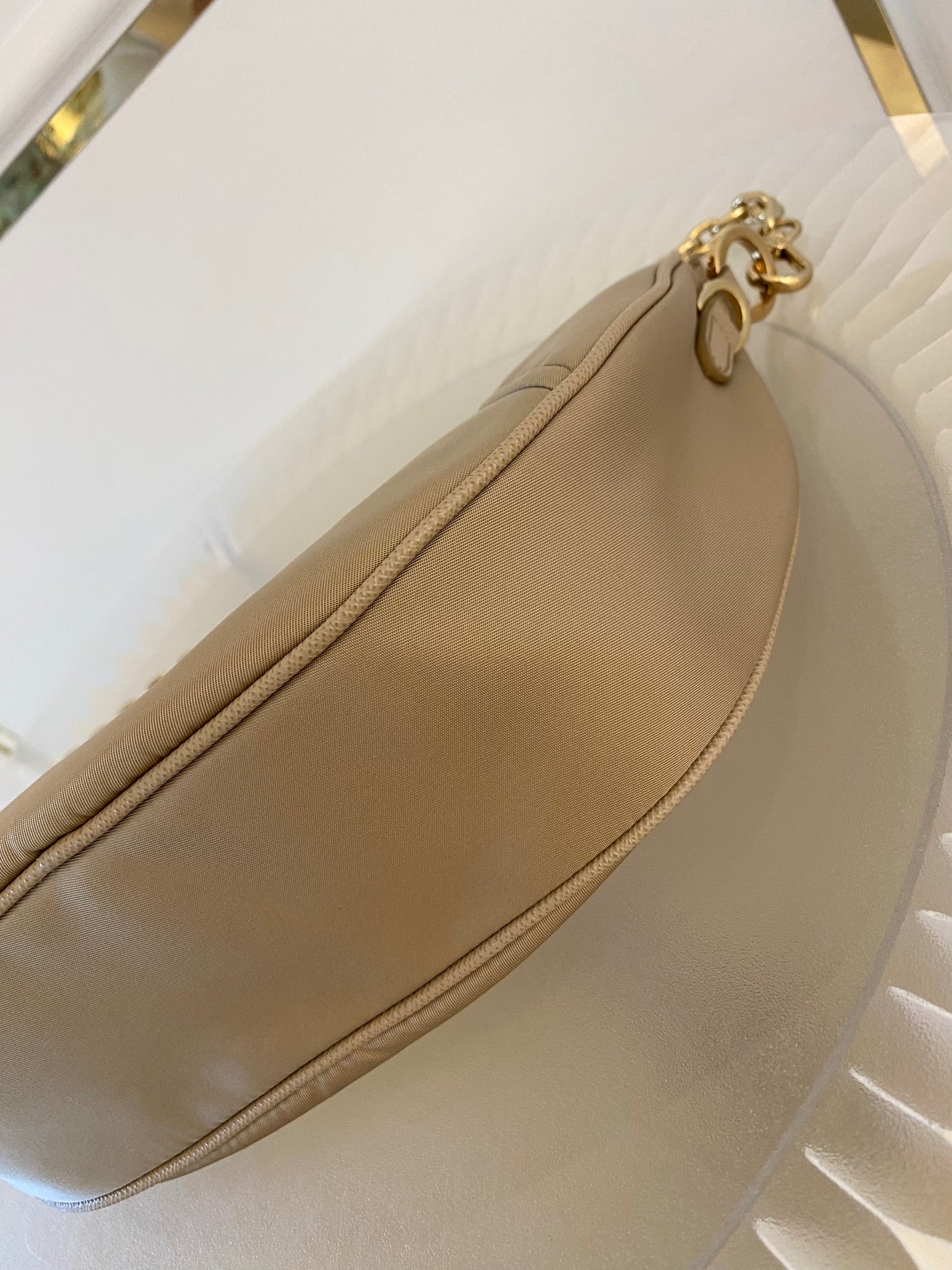 PRADA Demi - Lune Re-Nylon Crossbody Bag