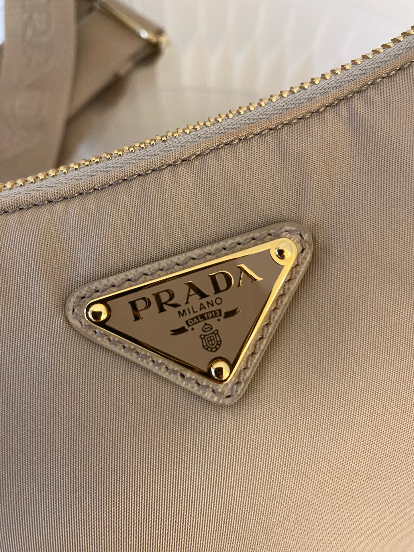PRADA Demi - Lune Re-Nylon Crossbody Bag