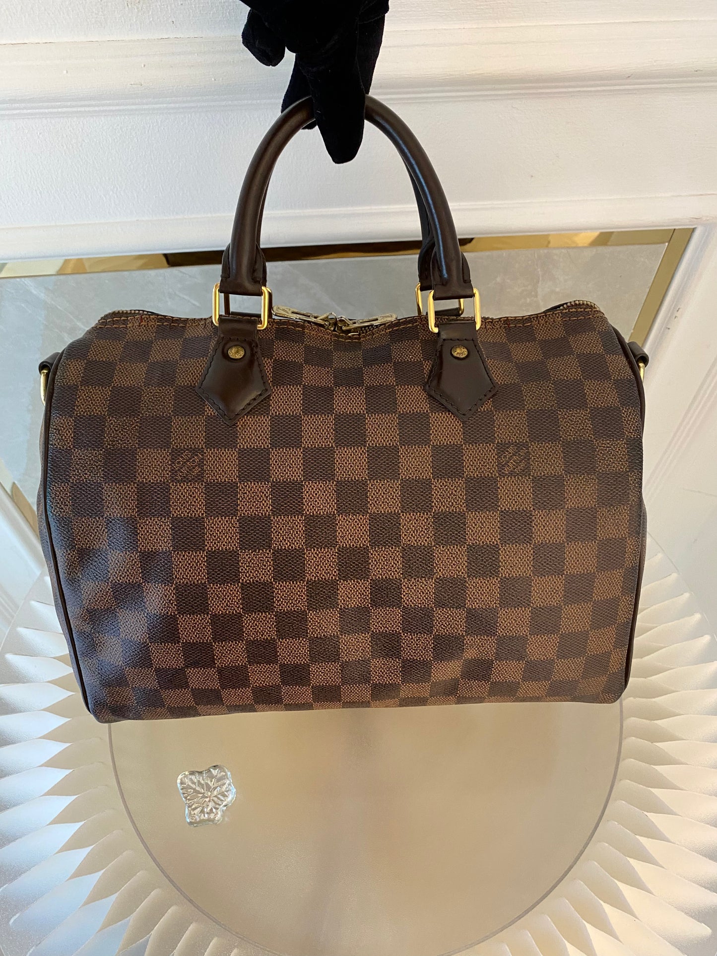 LOUIS VUITTON Speedy Bandoulière 30 in Damier Ebene