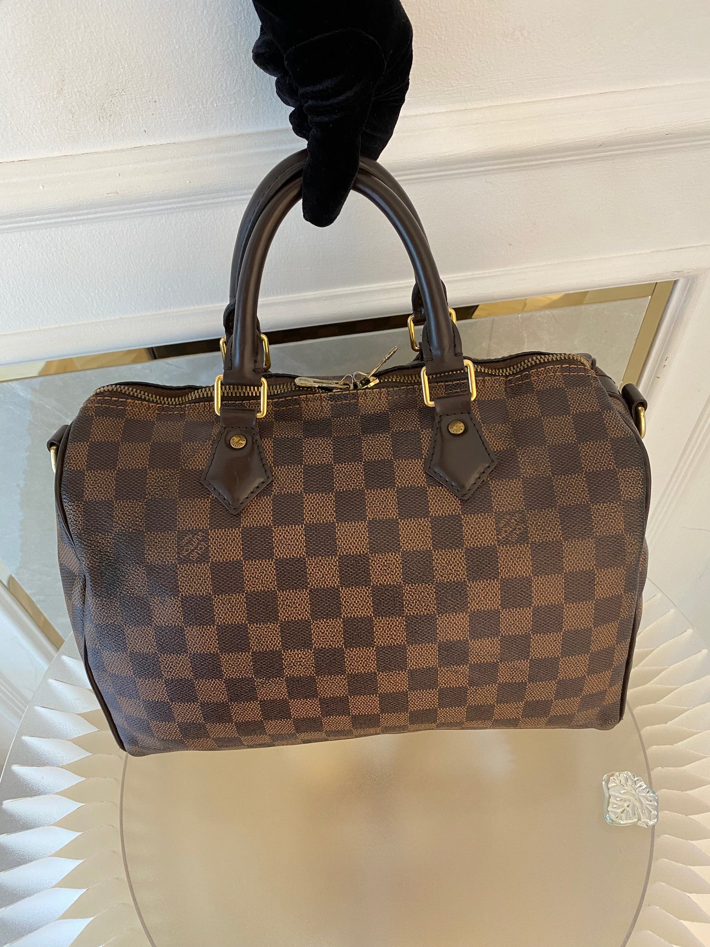 LOUIS VUITTON Speedy Bandoulière 30 in Damier Ebene