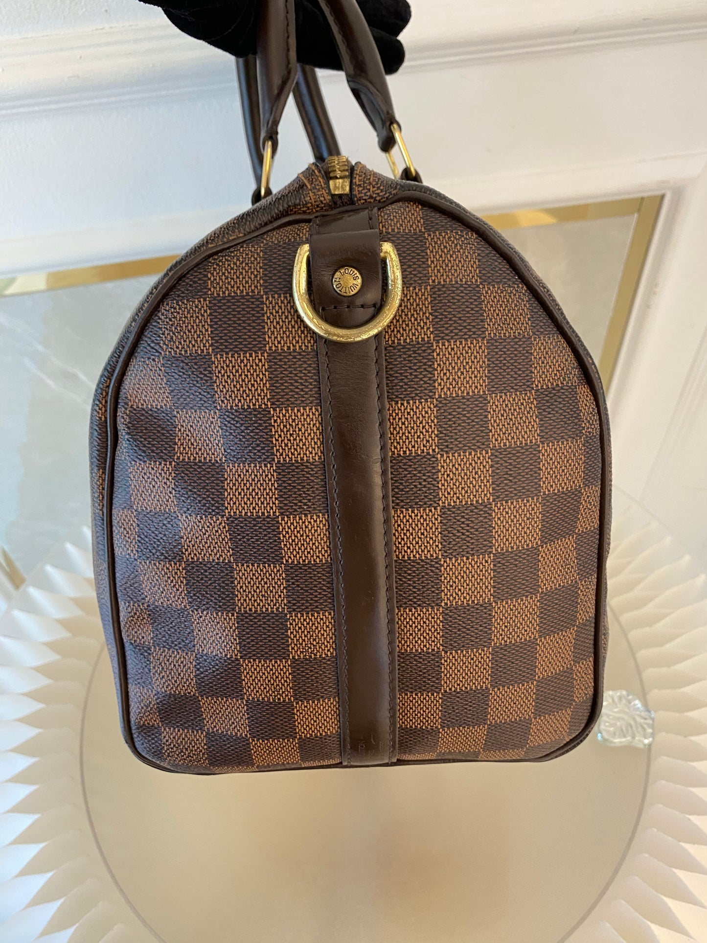 LOUIS VUITTON Speedy Bandoulière 30 in Damier Ebene