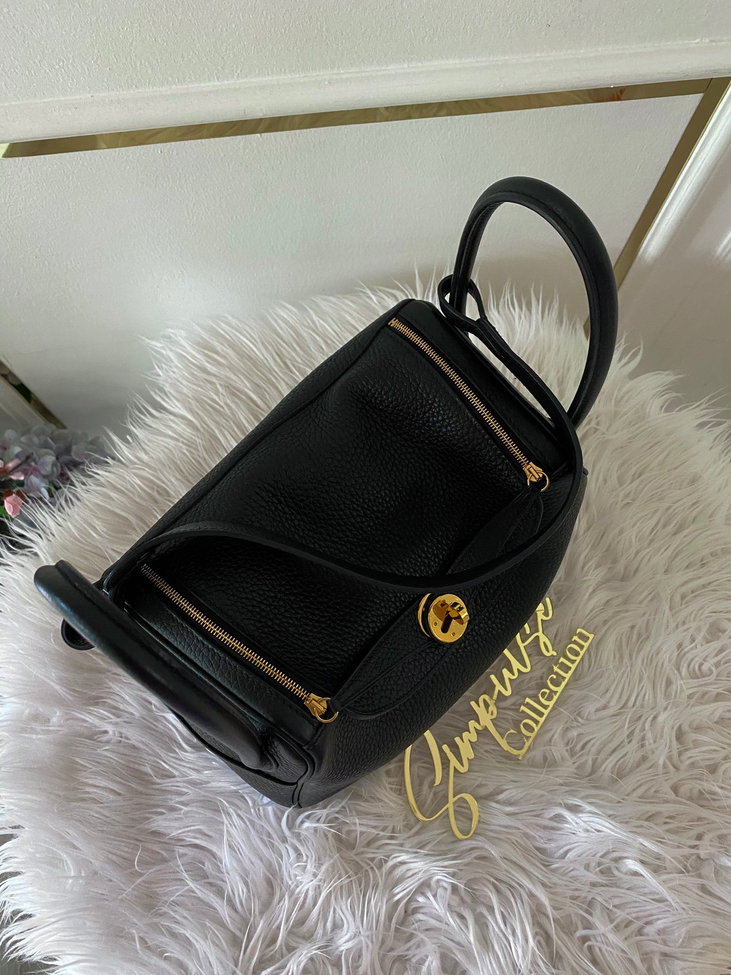 Hermes Lindy 26 Black GHW