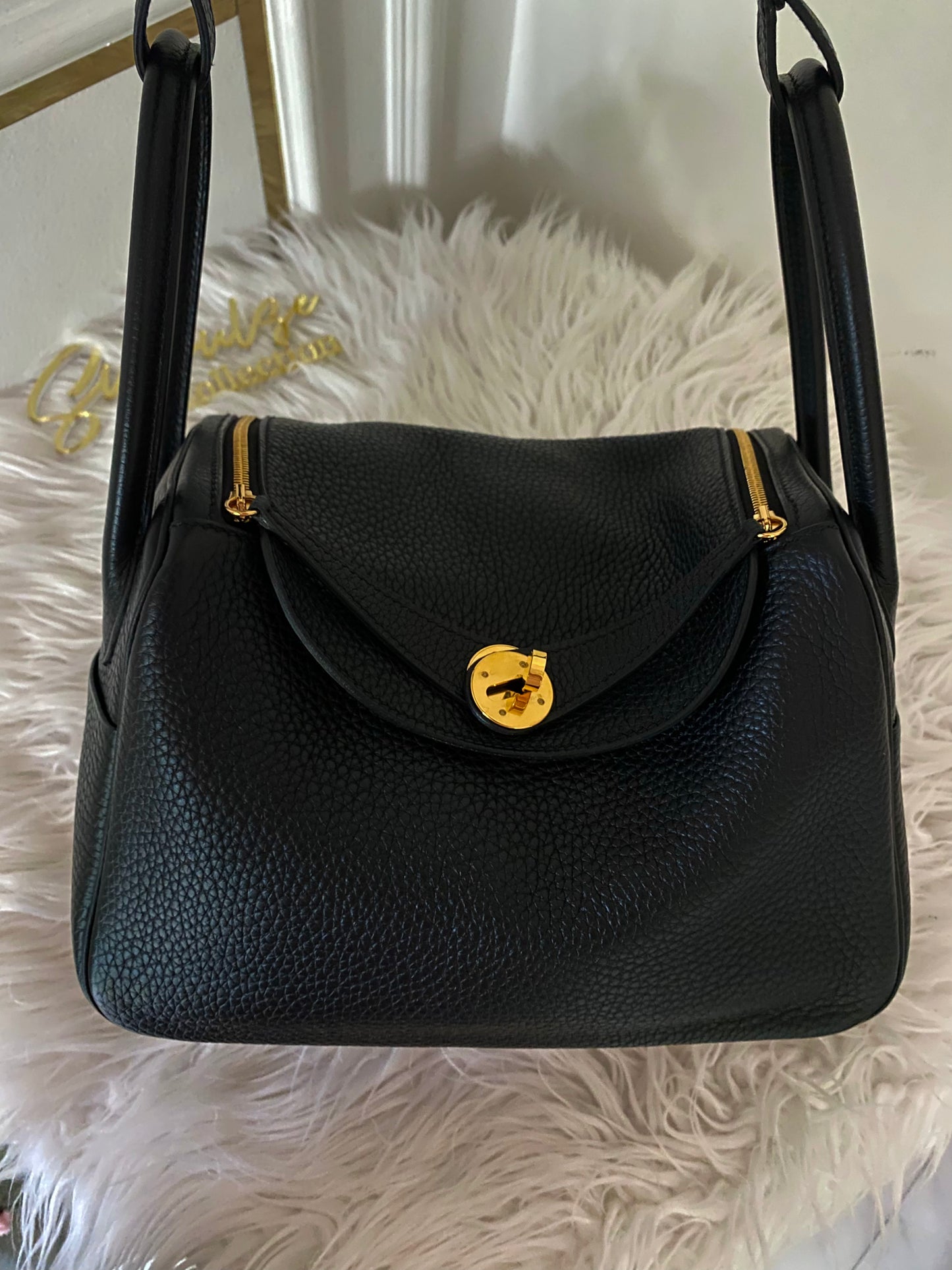 Hermes Lindy 26 Black GHW