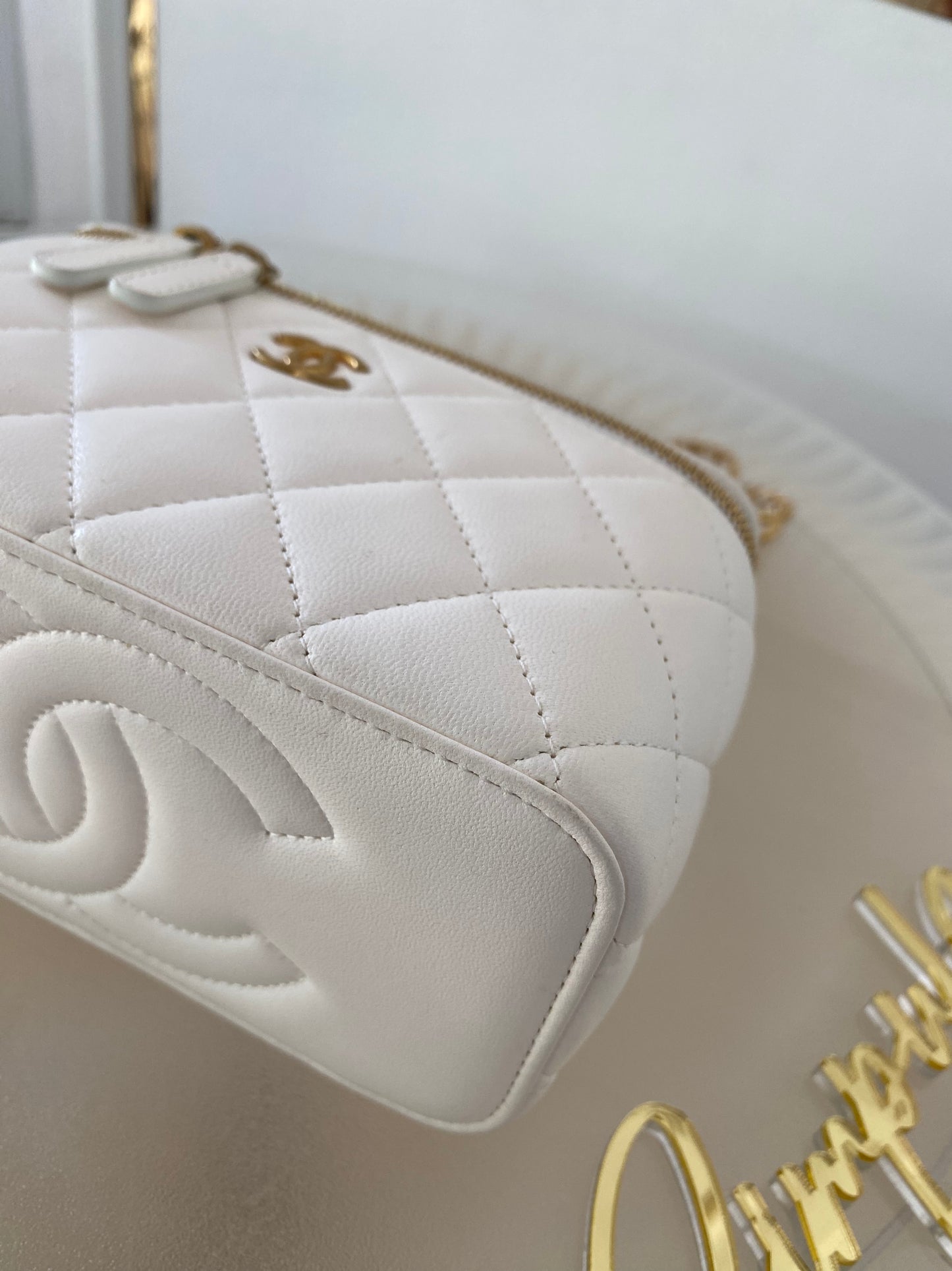 Chanel Vanity Coco White Gold
