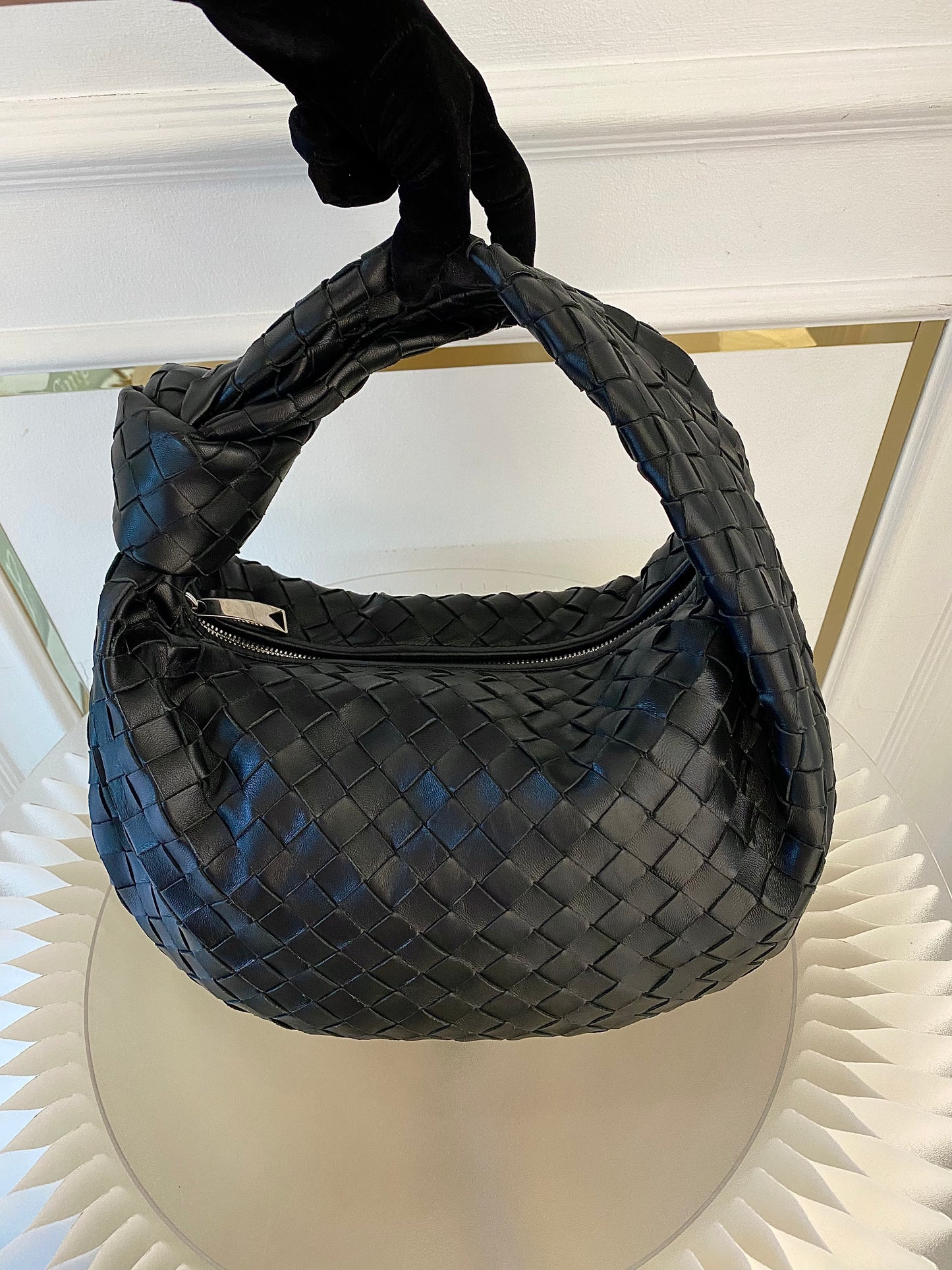 Bottega Veneta Jodie Teen in Black