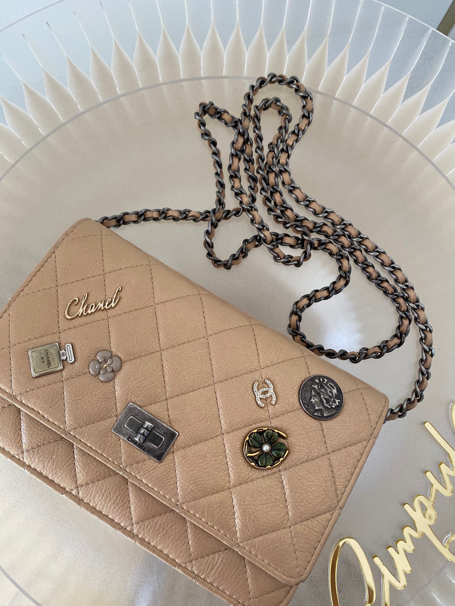 Chanel Metallic Calfskin 2.55 Reissue WOC