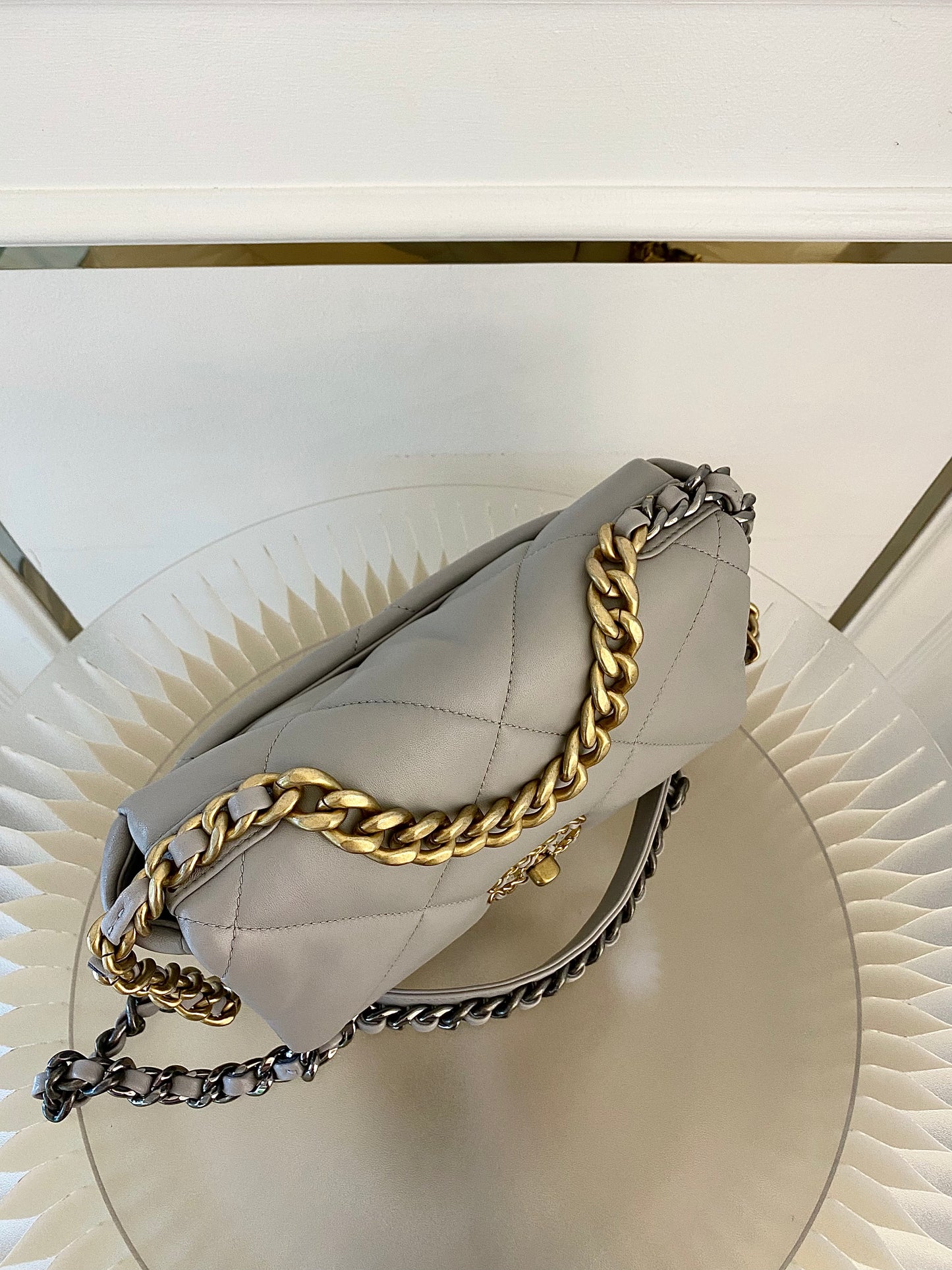Chanel C19 Grey Small