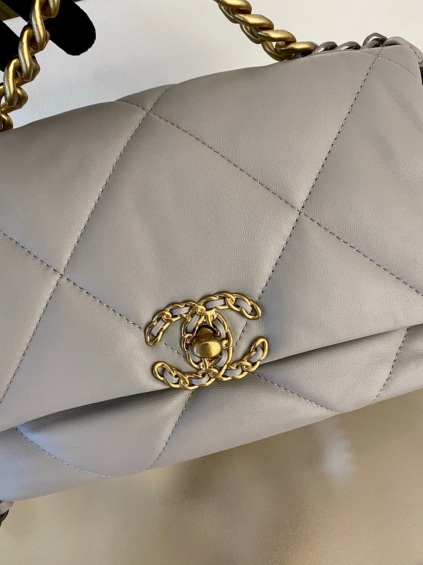 Chanel C19 Grey Small