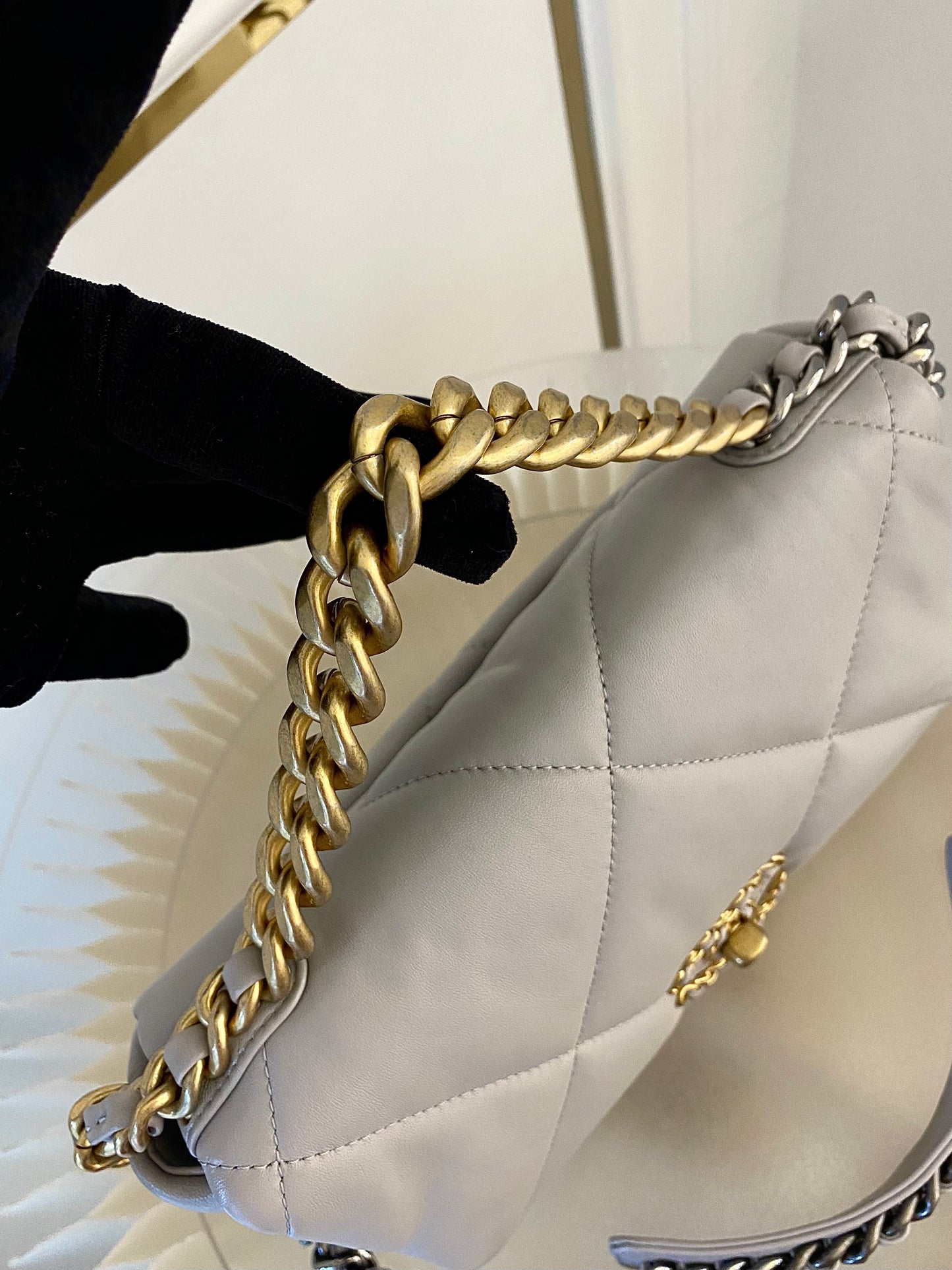 Chanel C19 Grey Small