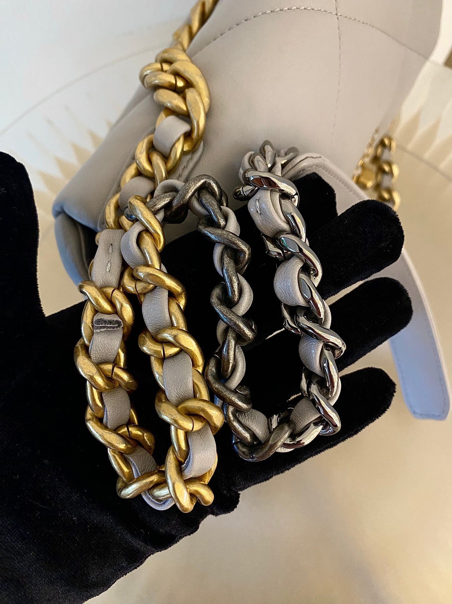Chanel C19 Grey Small