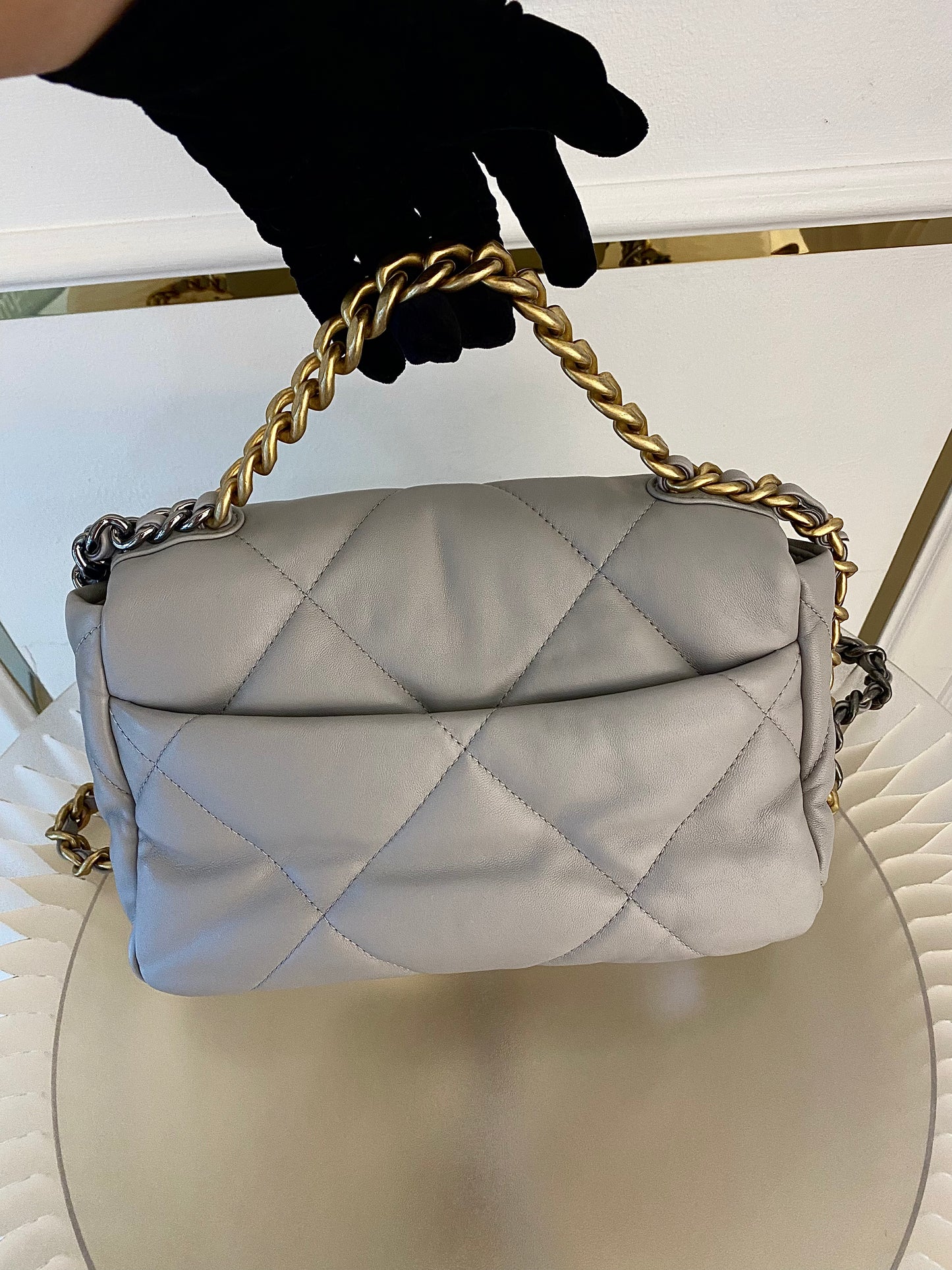 Chanel C19 Grey Small