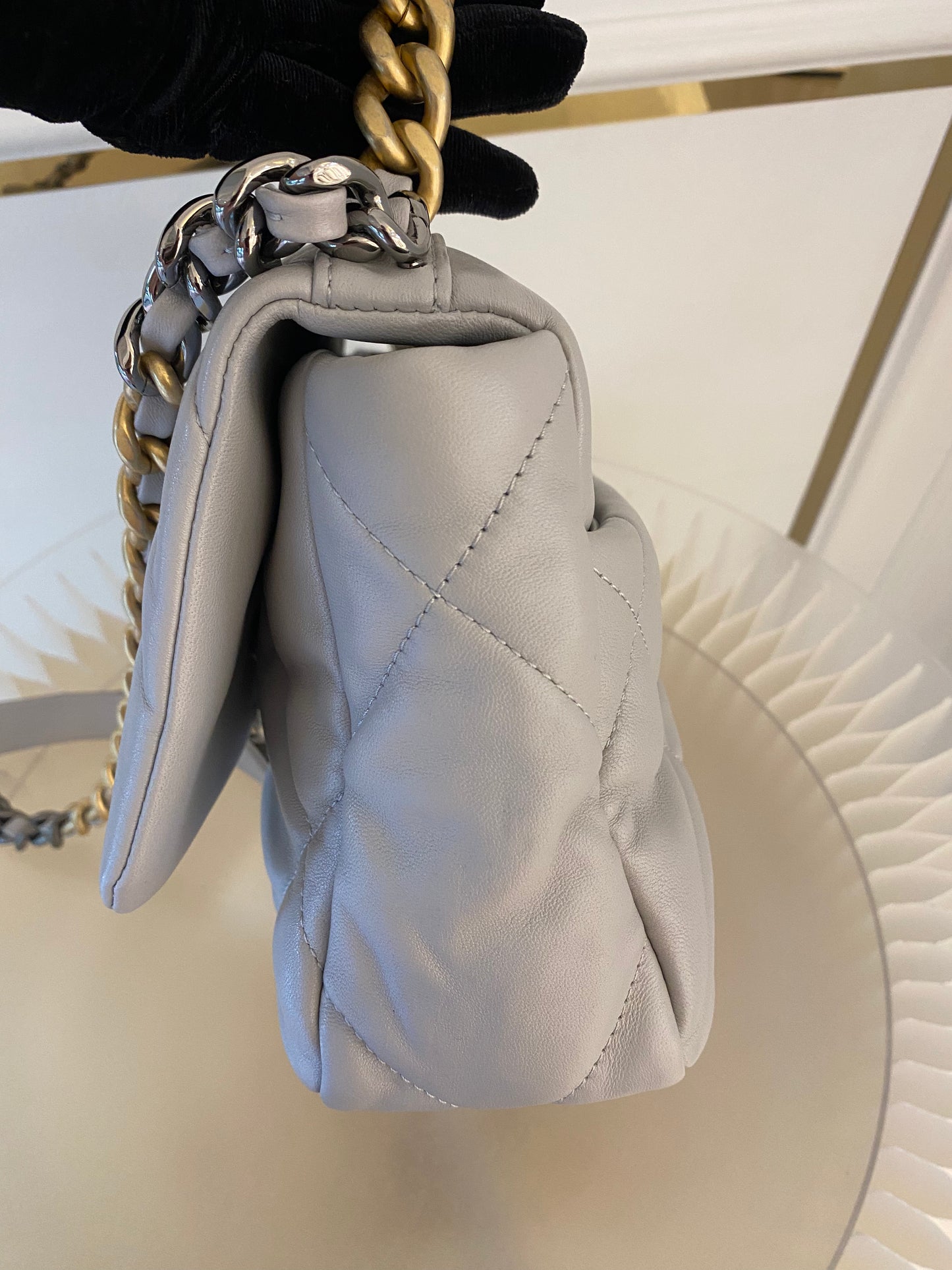 Chanel C19 Grey Small