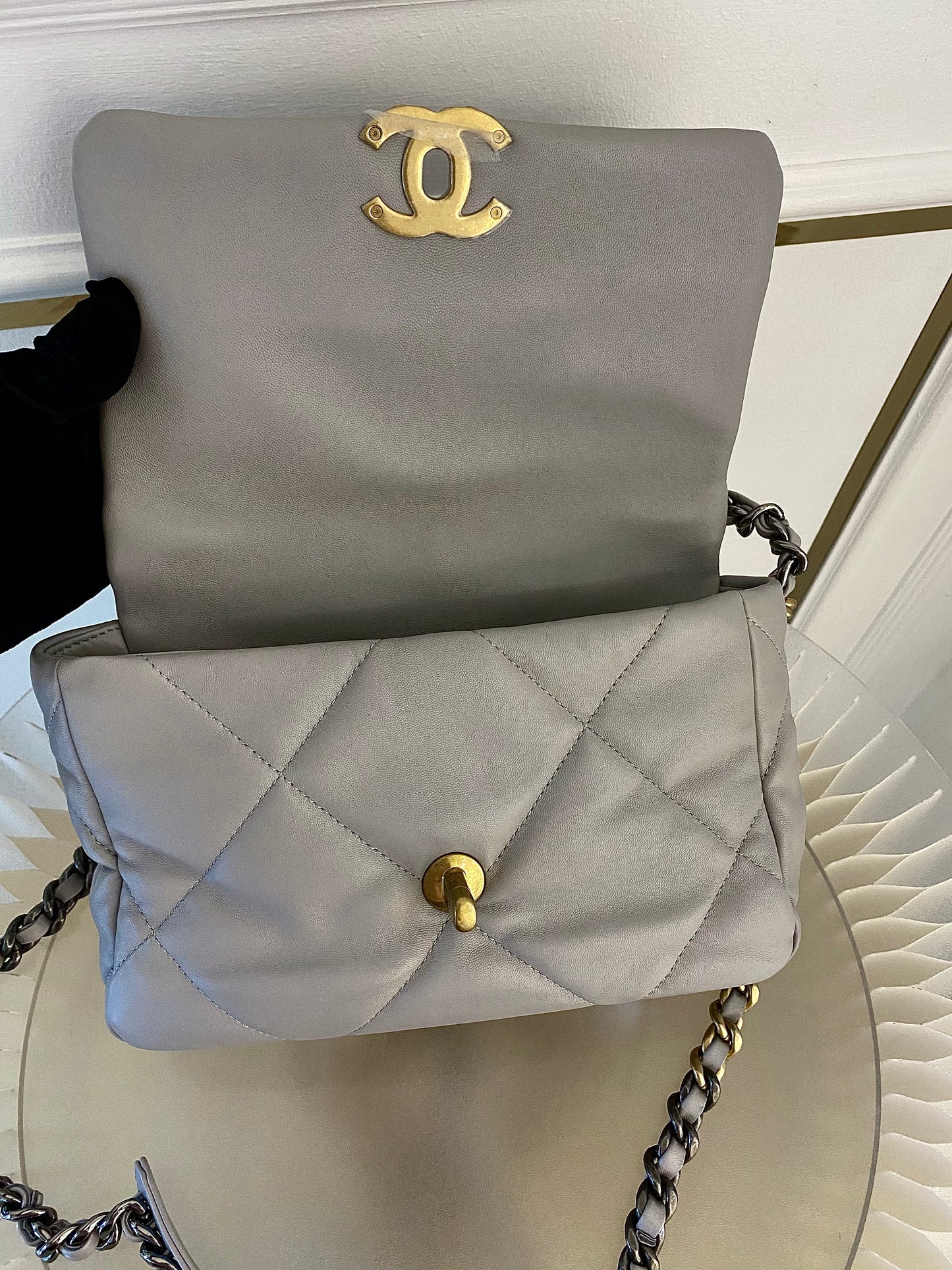 Chanel C19 Grey Small