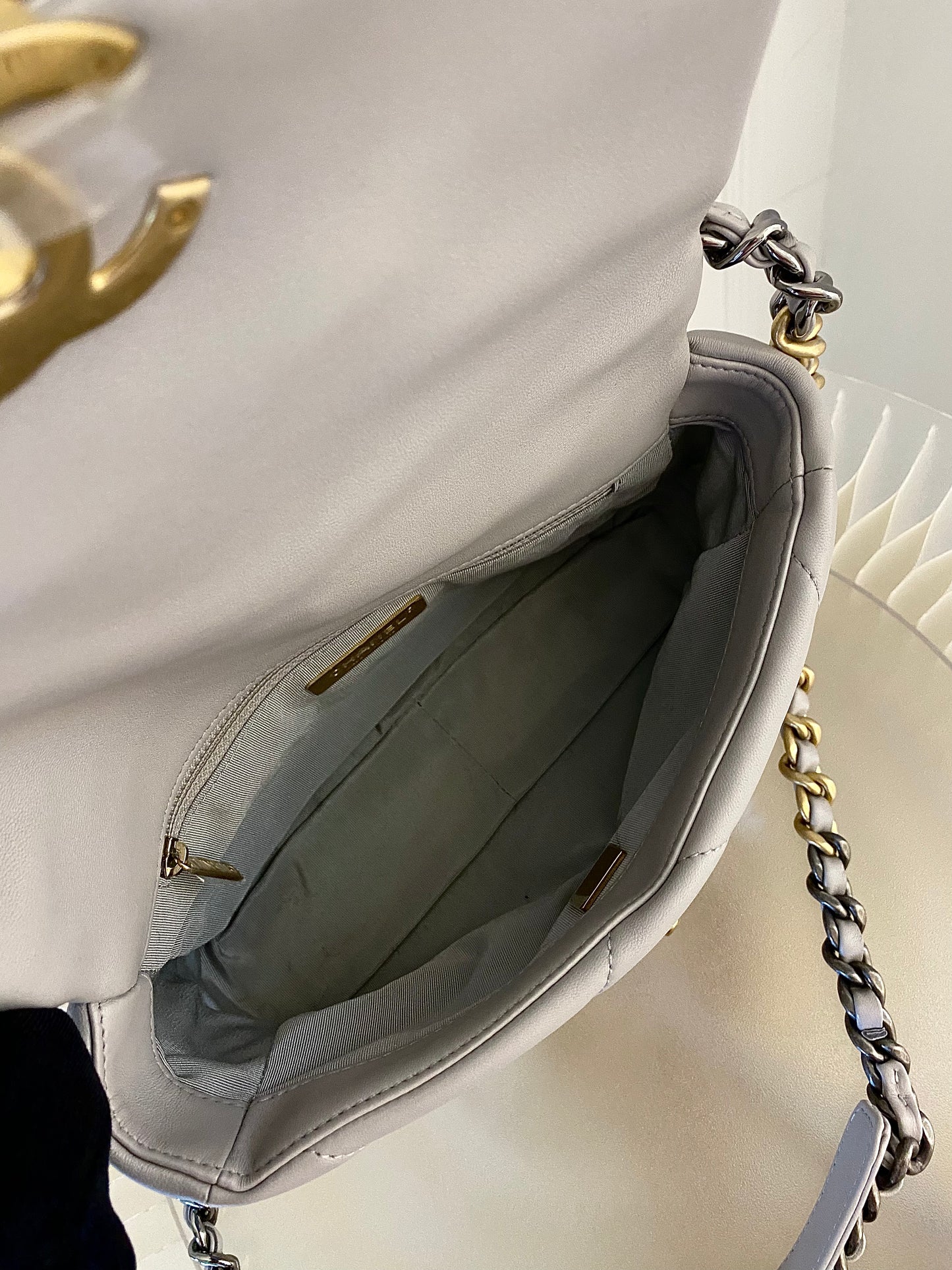 Chanel C19 Grey Small
