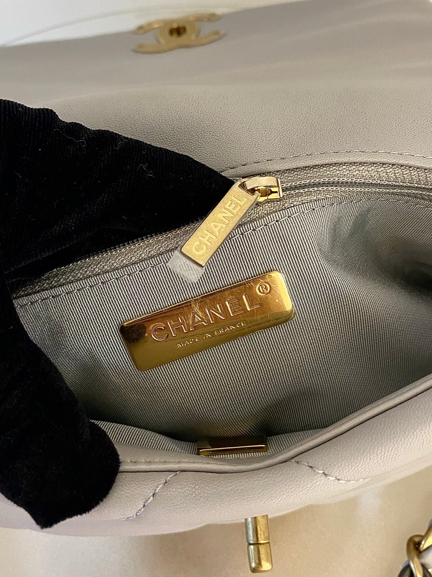 Chanel C19 Grey Small