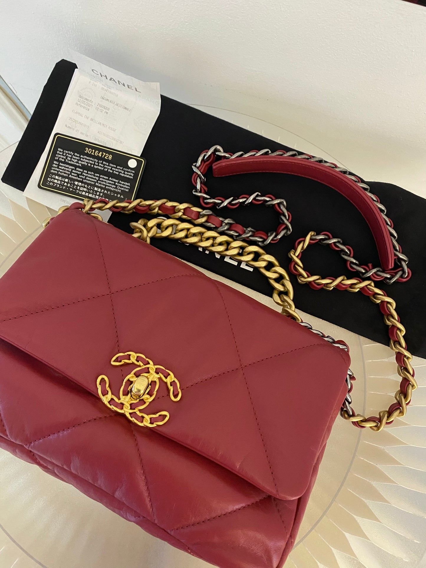 Chanel C19 Red Small
