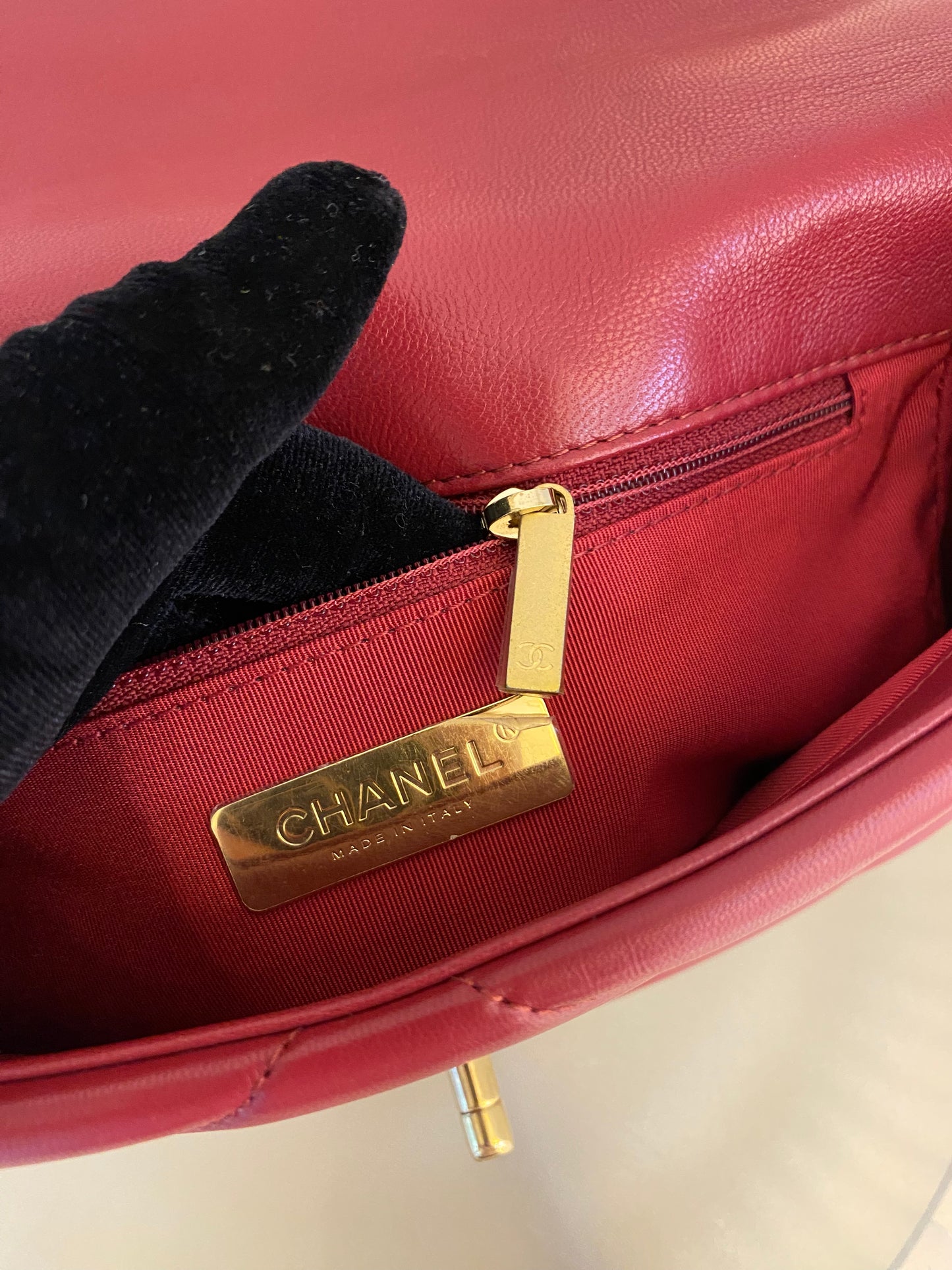 Chanel C19 Red Small