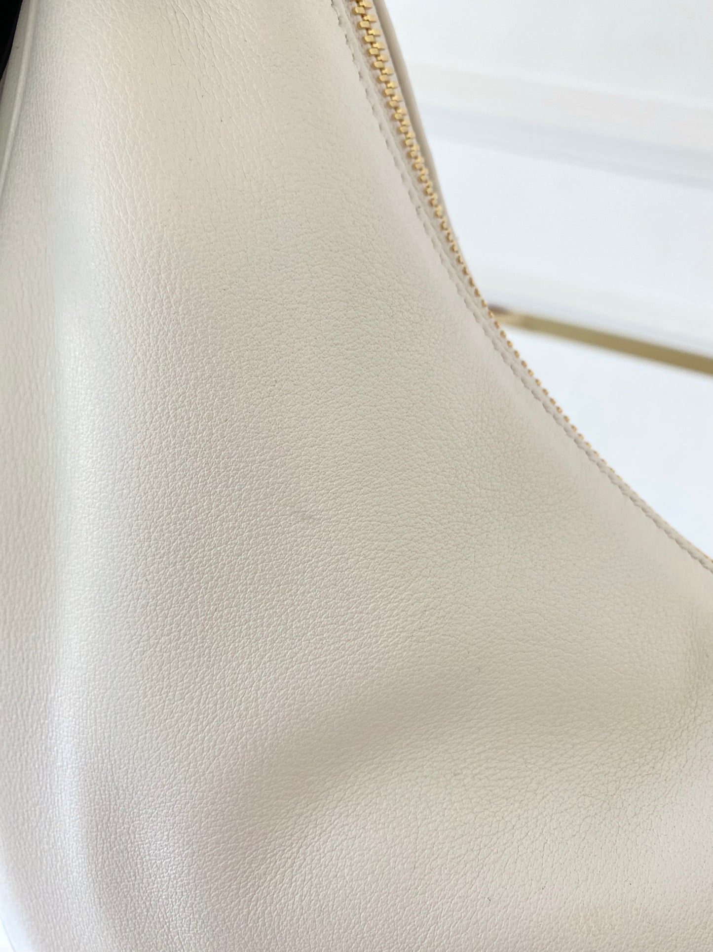 PRADA Arqué Leather Large Shoulder Bag