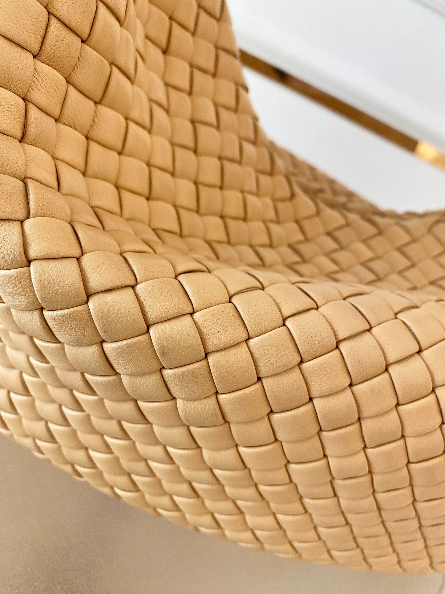 BOTTEGA VENETA Intercciato Leather Moon Hobo Bag Large