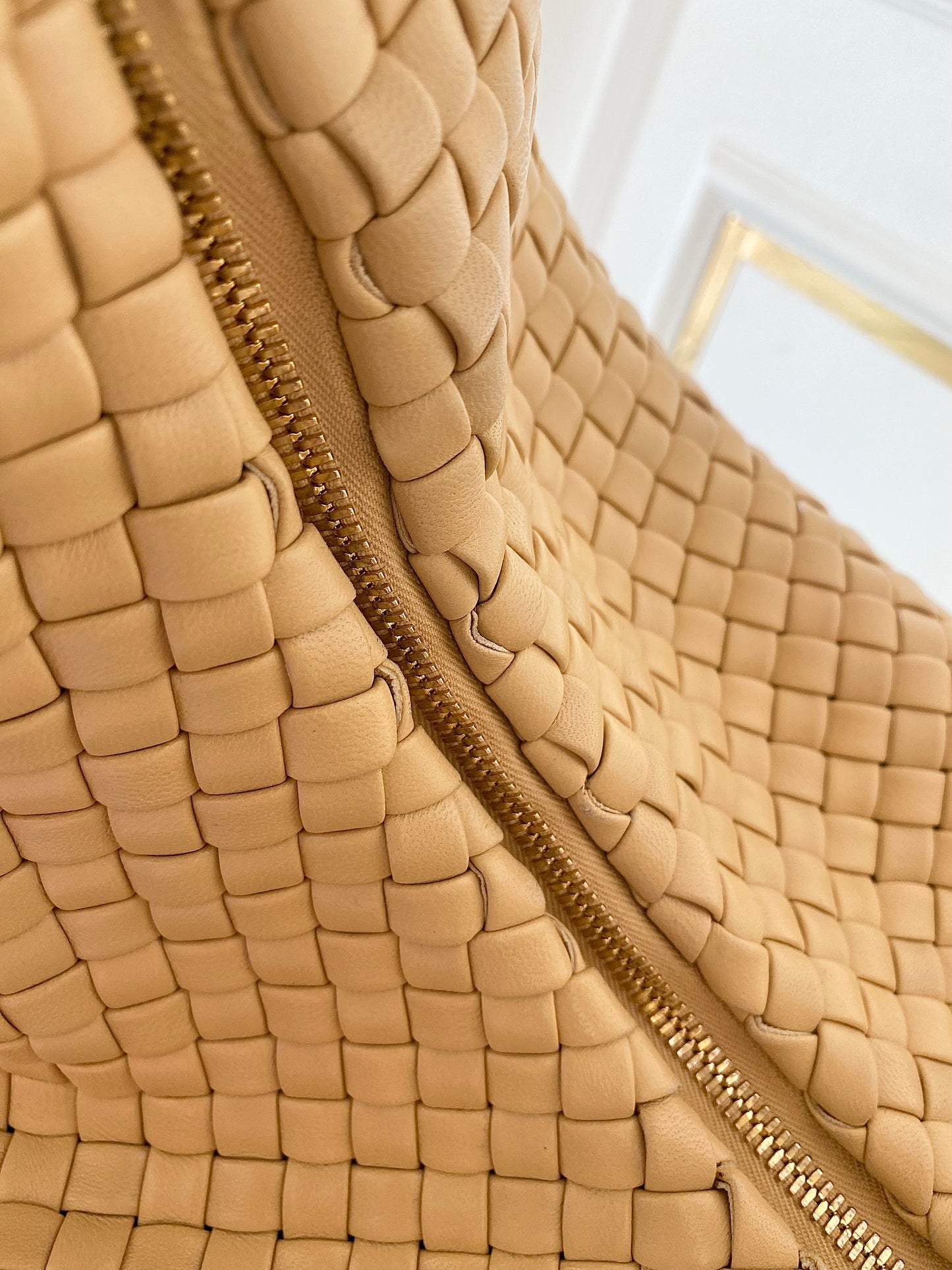 BOTTEGA VENETA Intercciato Leather Moon Hobo Bag Large