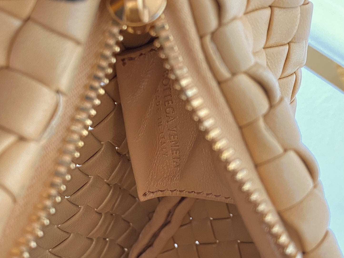 BOTTEGA VENETA Intercciato Leather Moon Hobo Bag Large