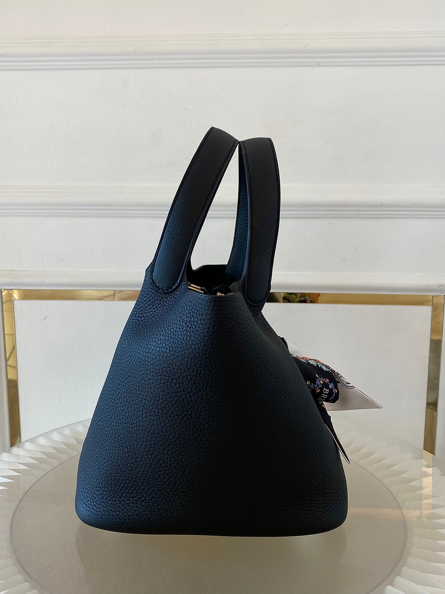 HERMES Picotin 22 Noir GHW