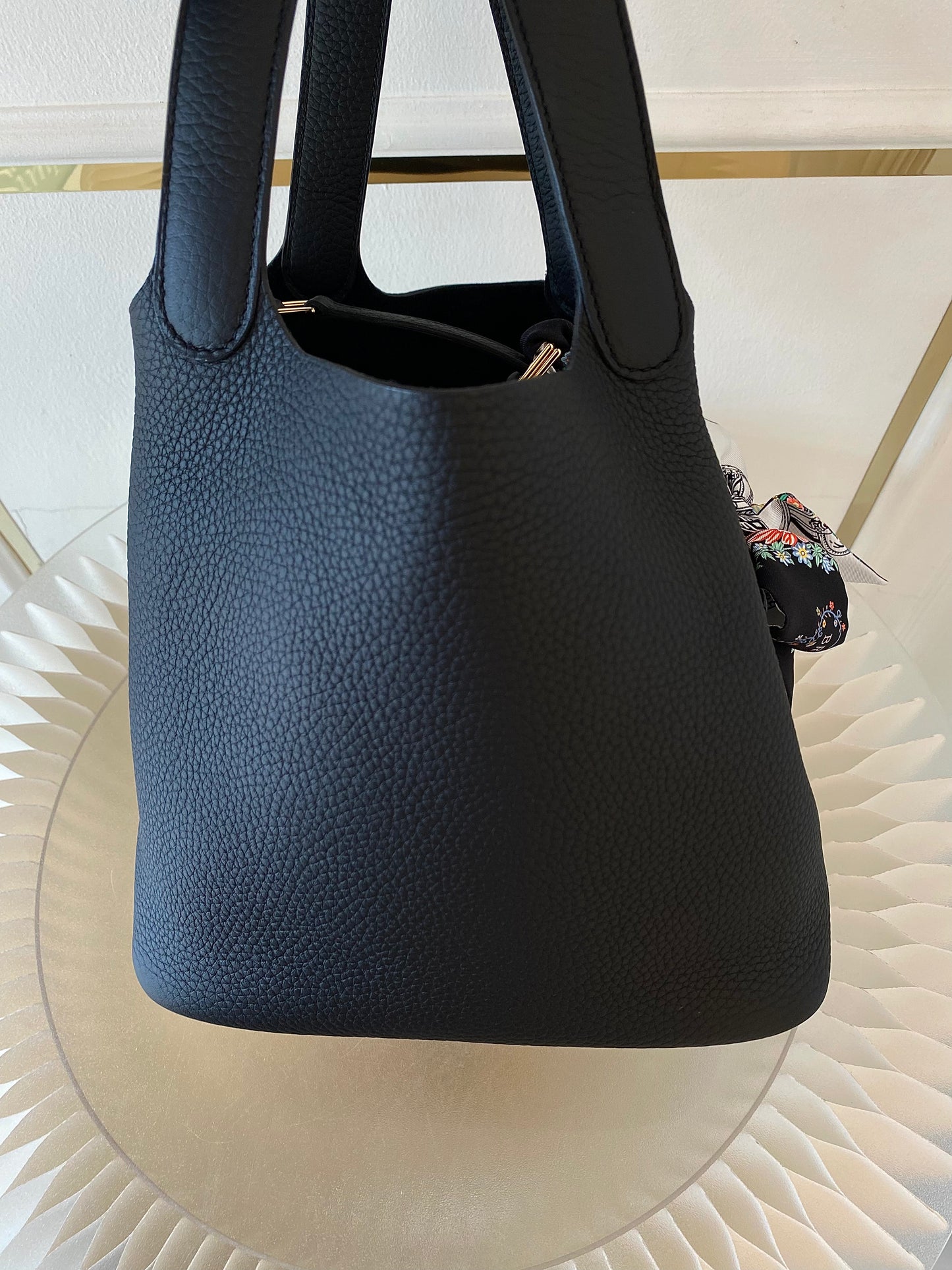 HERMES Picotin 22 Noir GHW