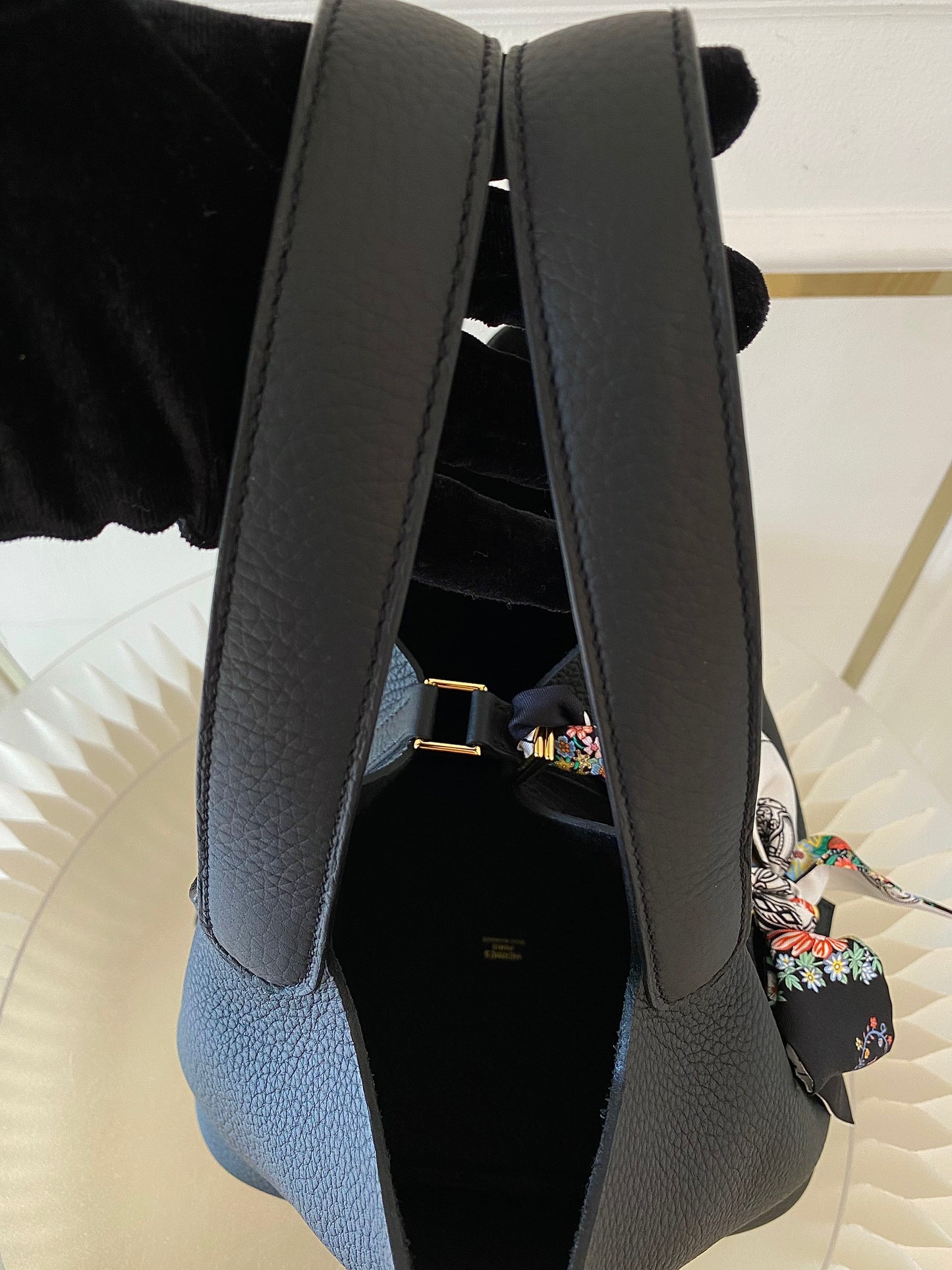 HERMES Picotin 22 Noir GHW