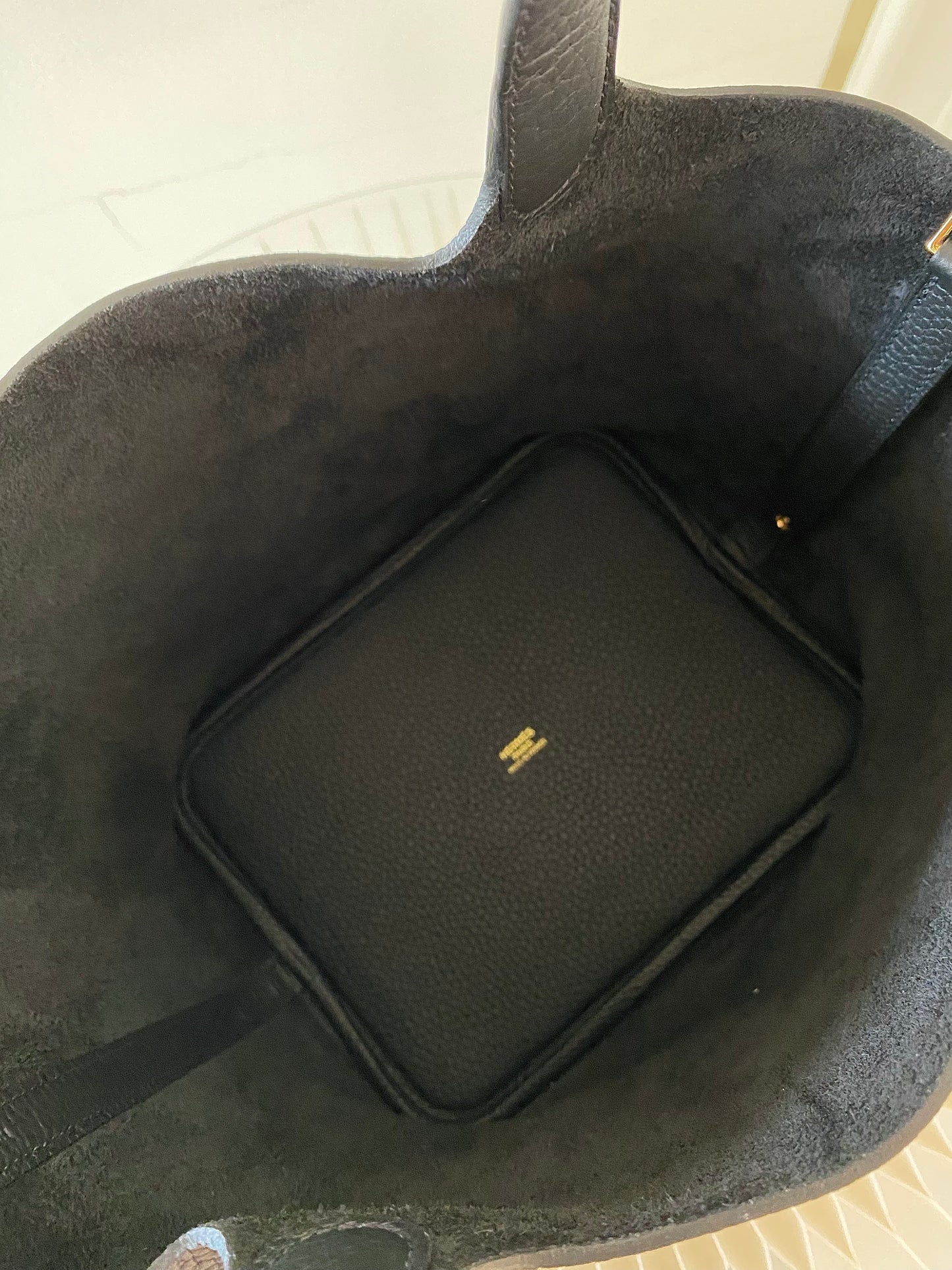 HERMES Picotin 22 Noir GHW