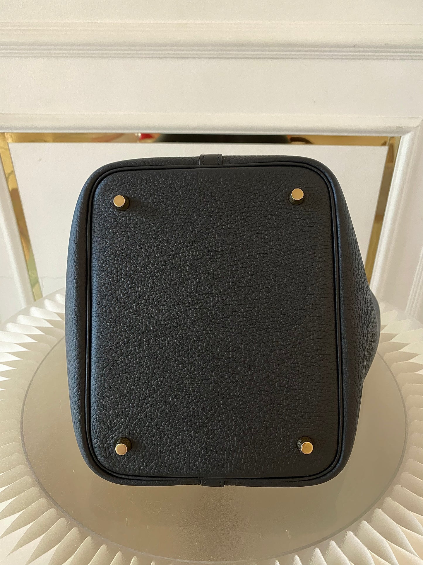 HERMES Picotin 22 Noir GHW