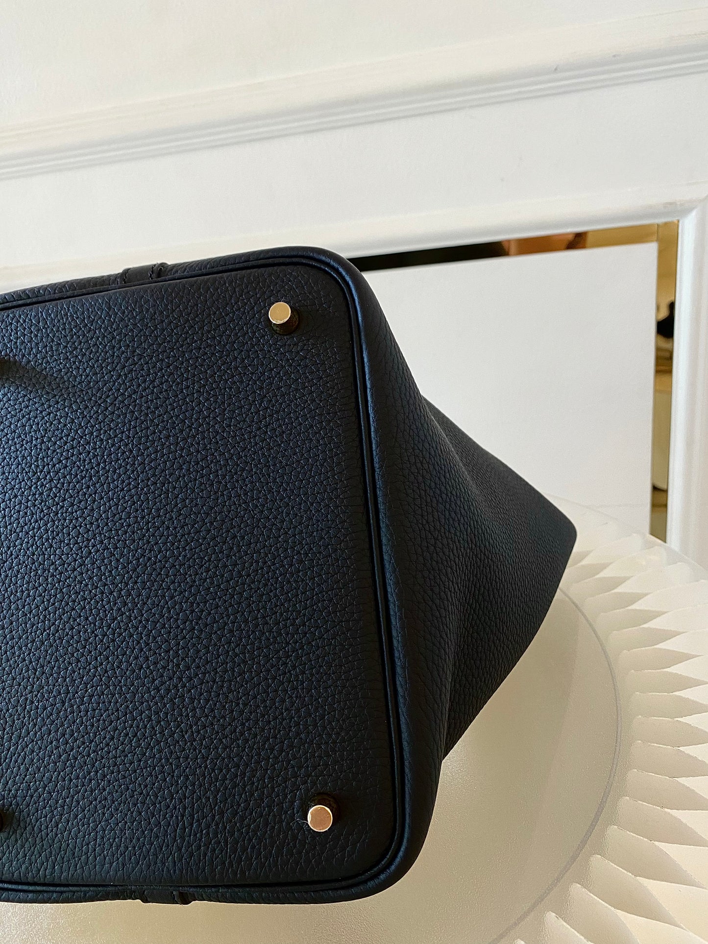 HERMES Picotin 22 Noir GHW