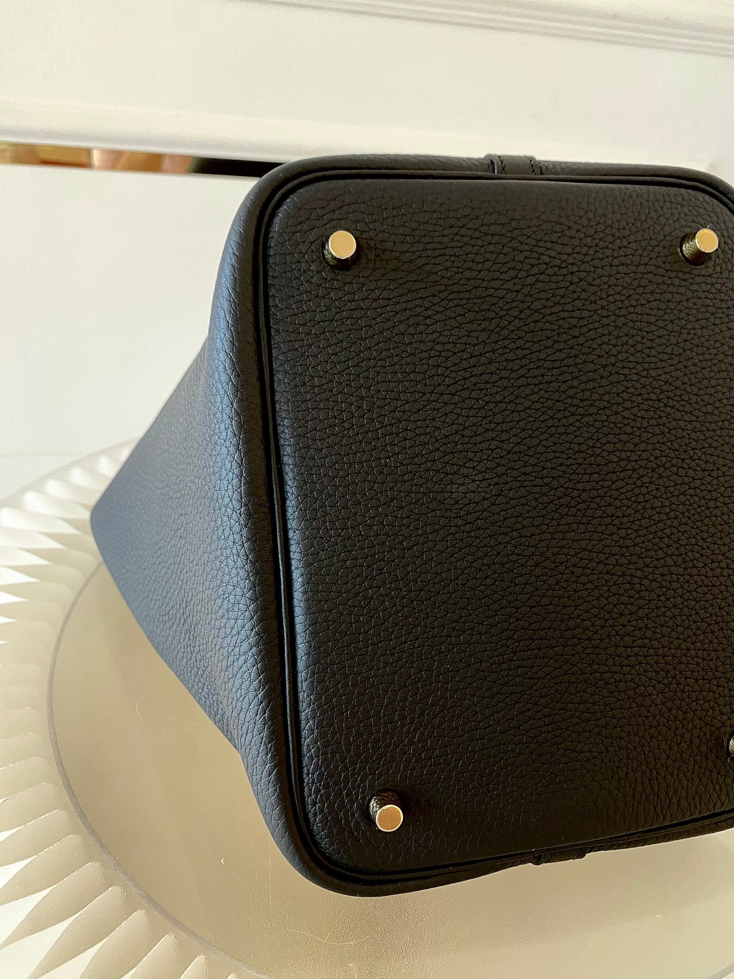 HERMES Picotin 22 Noir GHW