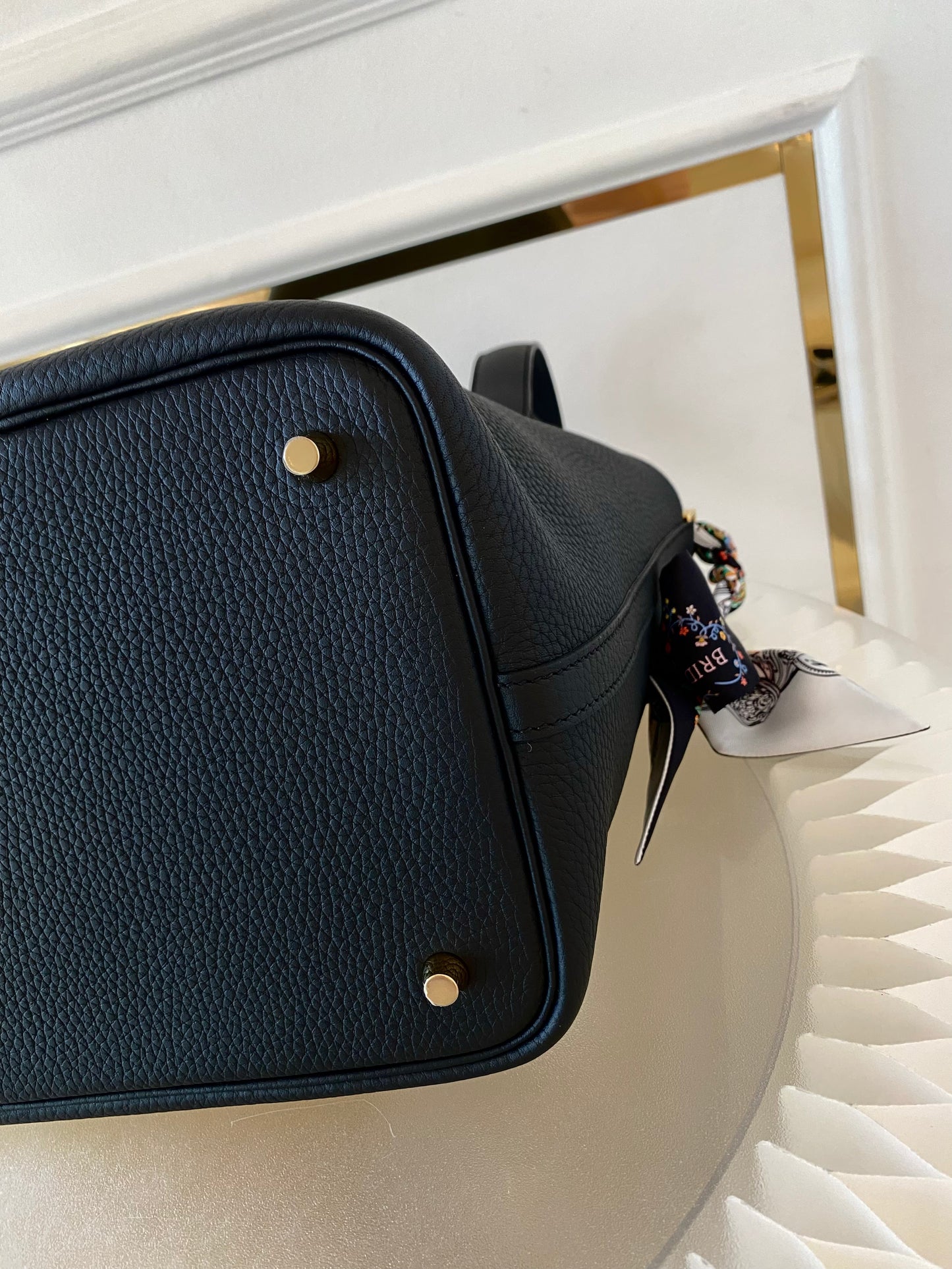 HERMES Picotin 22 Noir GHW